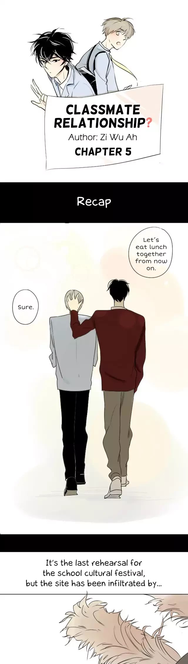Classmate Relationship? Chapter 5 page 1 - Chapter 5: Just A Nosebleed