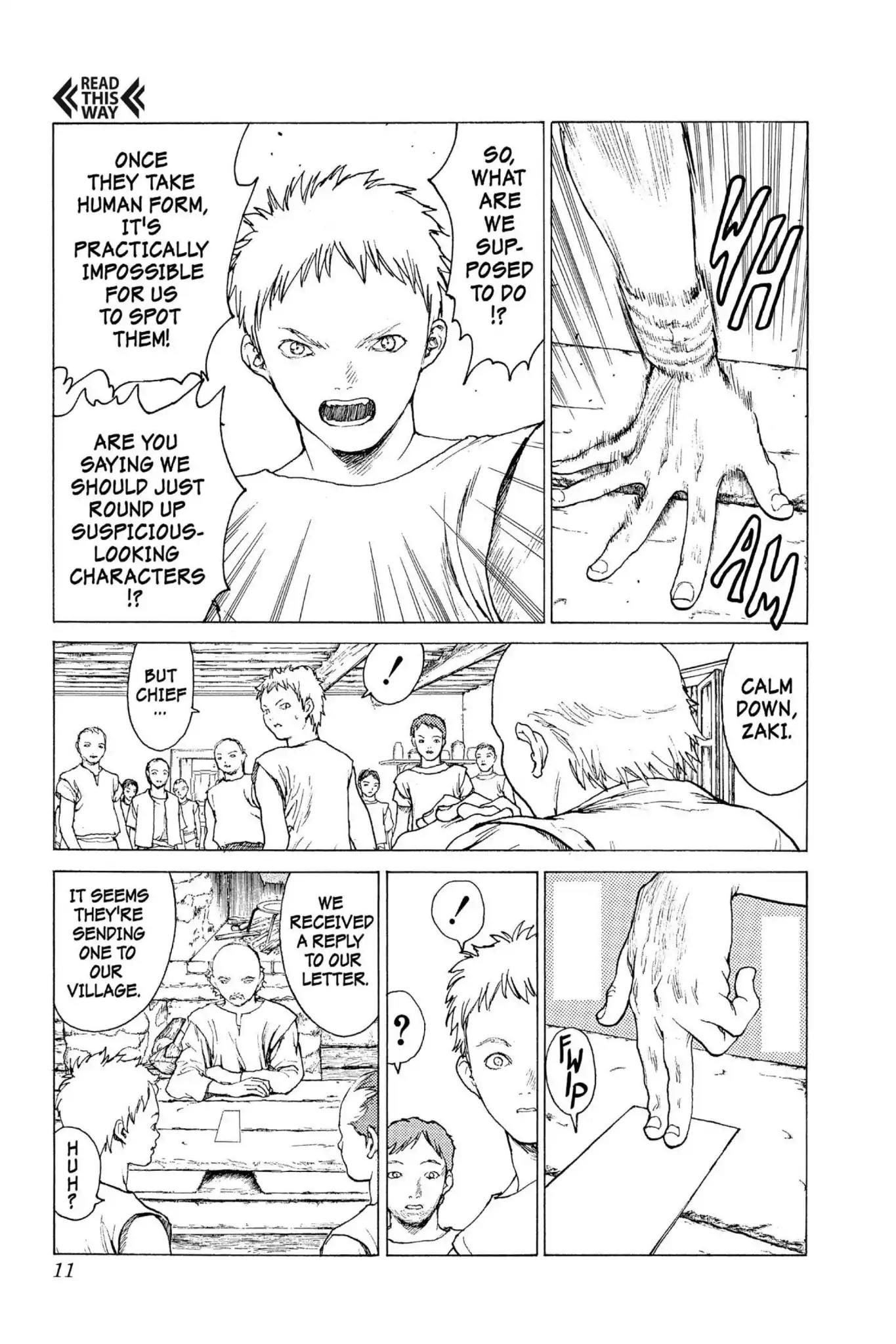 Claymore Chapter 1 page 11 - Chapter 1: Vol.1 Scene 1: Silver-eyed Slayer