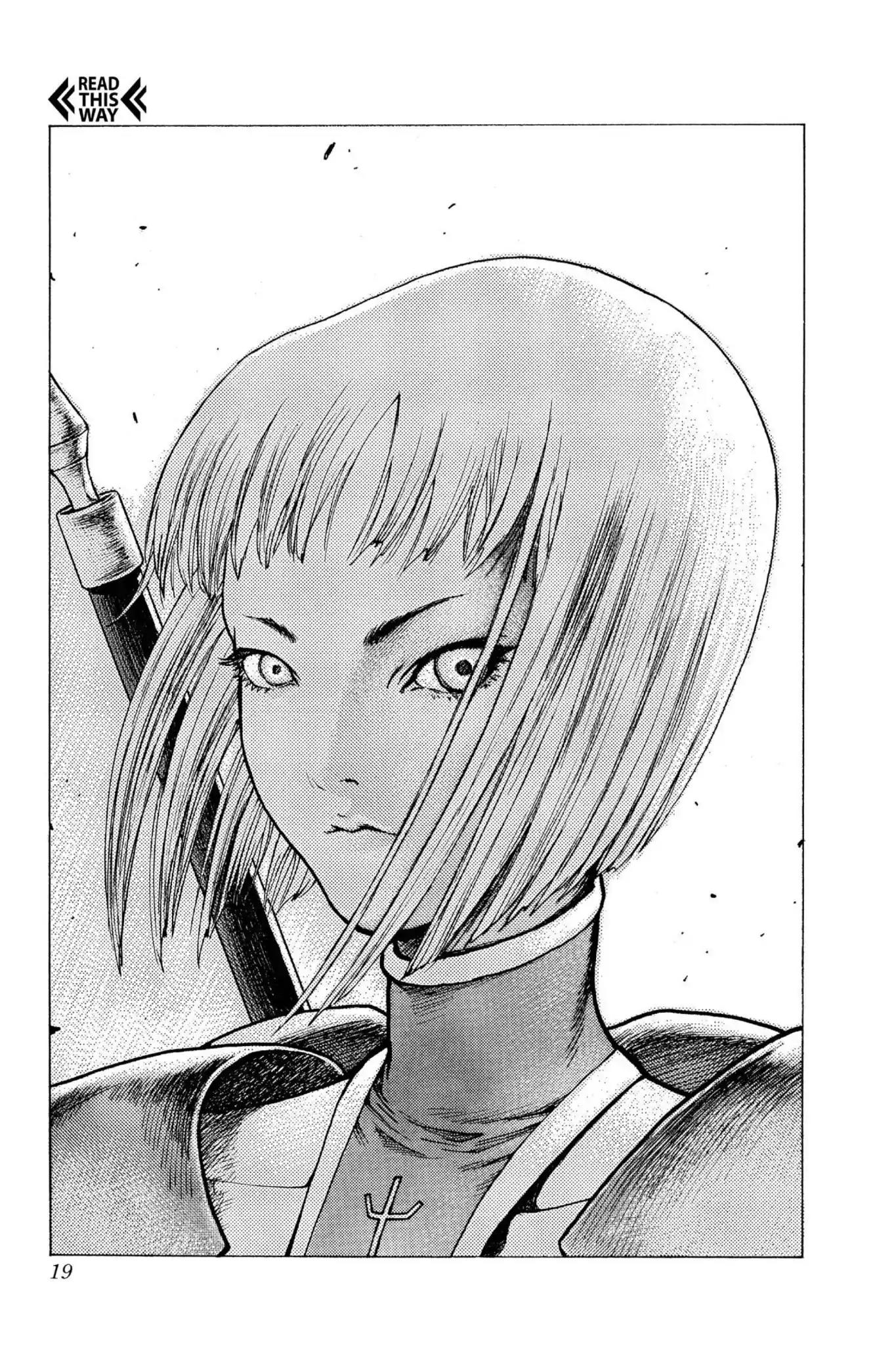 Claymore Chapter 1 page 19 - Chapter 1: Vol.1 Scene 1: Silver-eyed Slayer