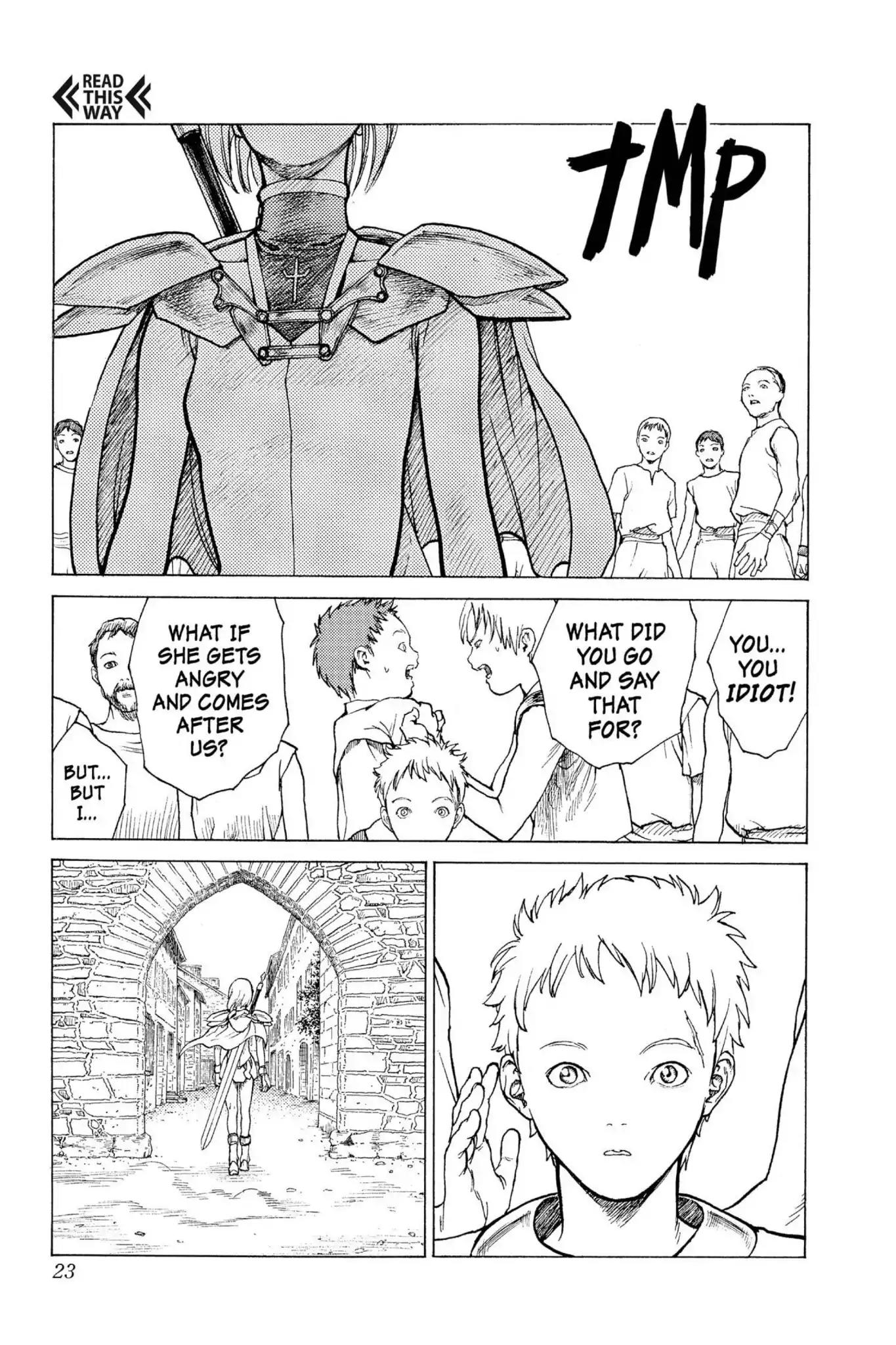 Claymore Chapter 1 page 23 - Chapter 1: Vol.1 Scene 1: Silver-eyed Slayer