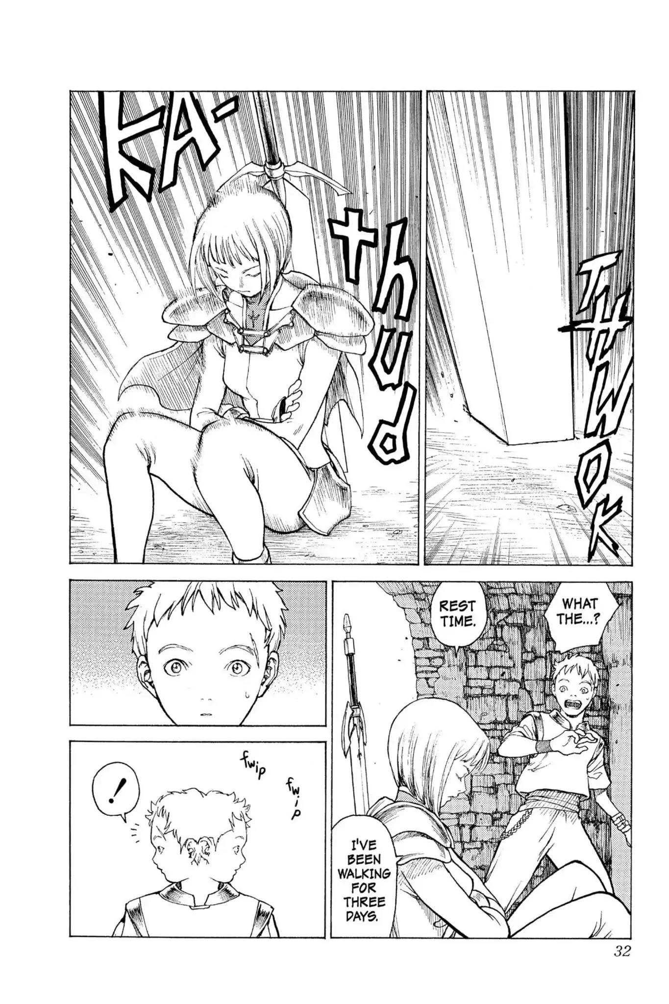 Claymore Chapter 1 page 32 - Chapter 1: Vol.1 Scene 1: Silver-eyed Slayer