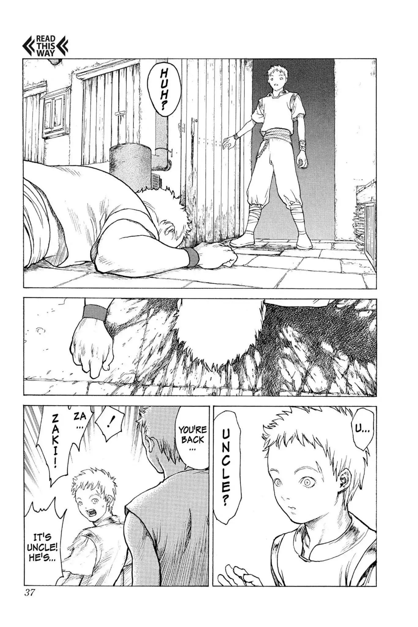 Claymore Chapter 1 page 37 - Chapter 1: Vol.1 Scene 1: Silver-eyed Slayer