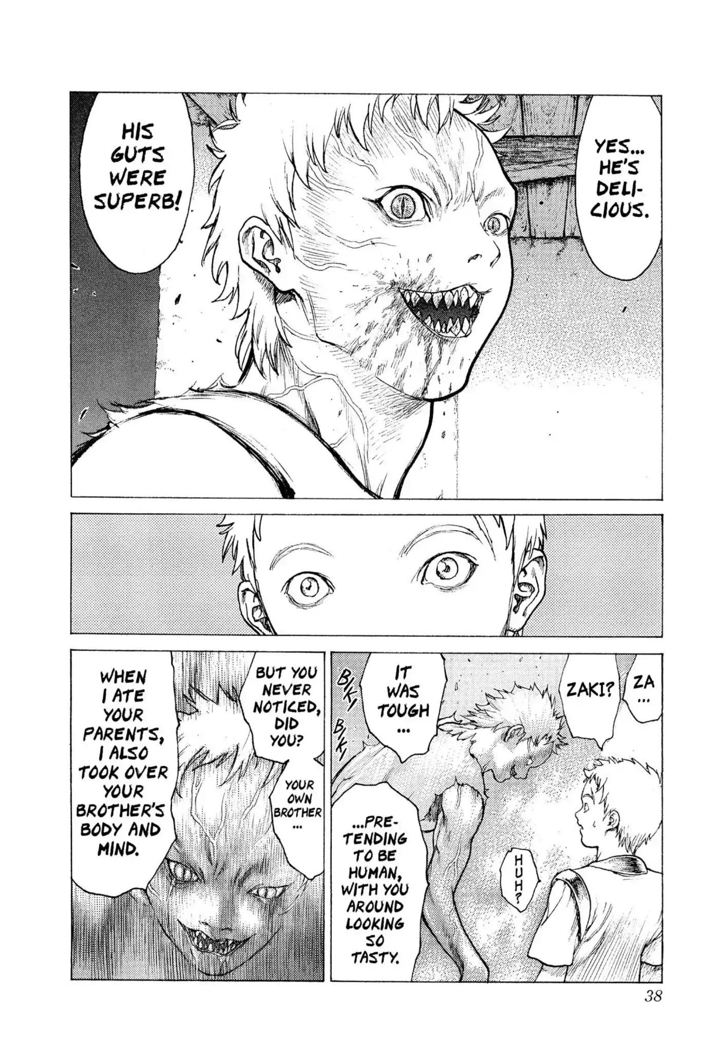 Claymore Chapter 1 page 38 - Chapter 1: Vol.1 Scene 1: Silver-eyed Slayer