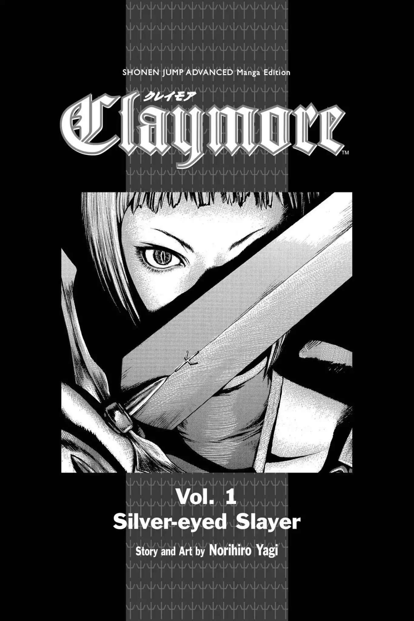 Claymore Chapter 1 page 4 - Chapter 1: Vol.1 Scene 1: Silver-eyed Slayer