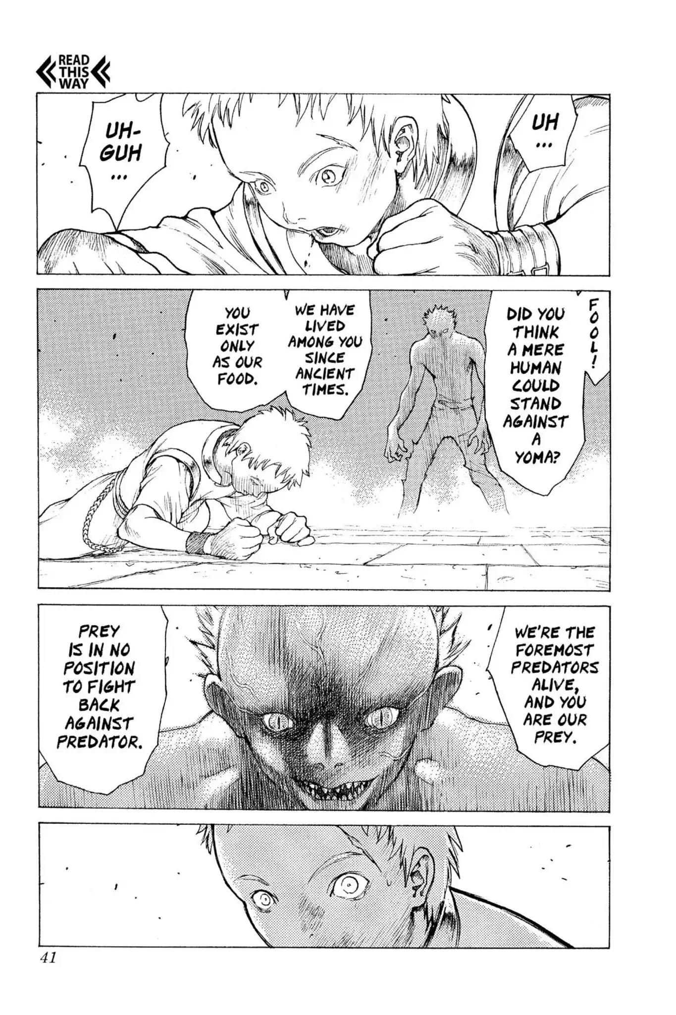Claymore Chapter 1 page 41 - Chapter 1: Vol.1 Scene 1: Silver-eyed Slayer