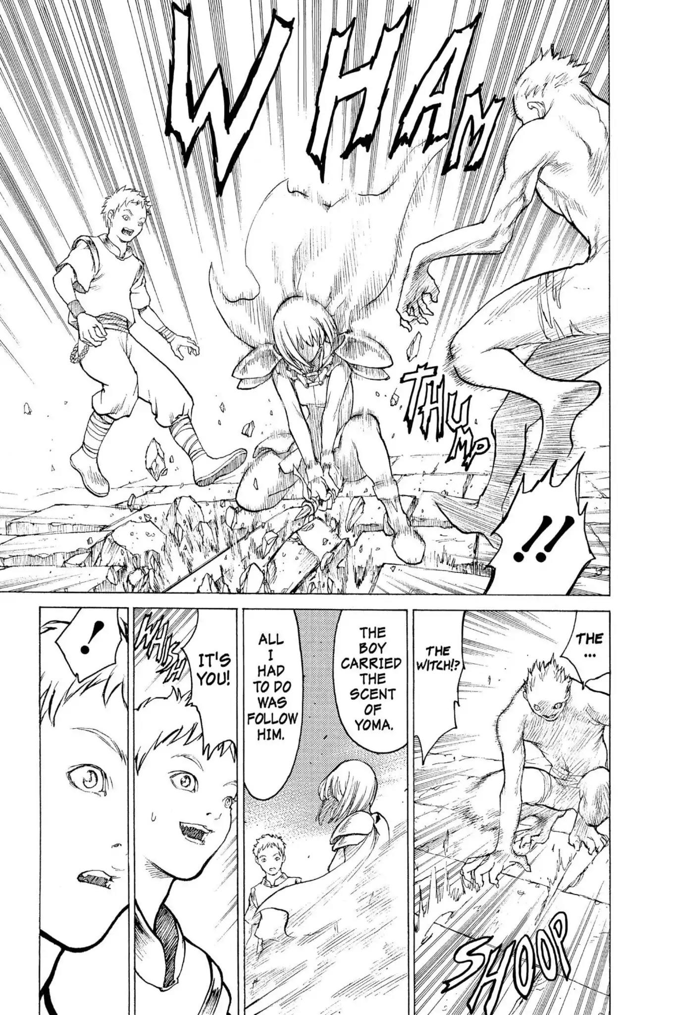 Claymore Chapter 1 page 43 - Chapter 1: Vol.1 Scene 1: Silver-eyed Slayer