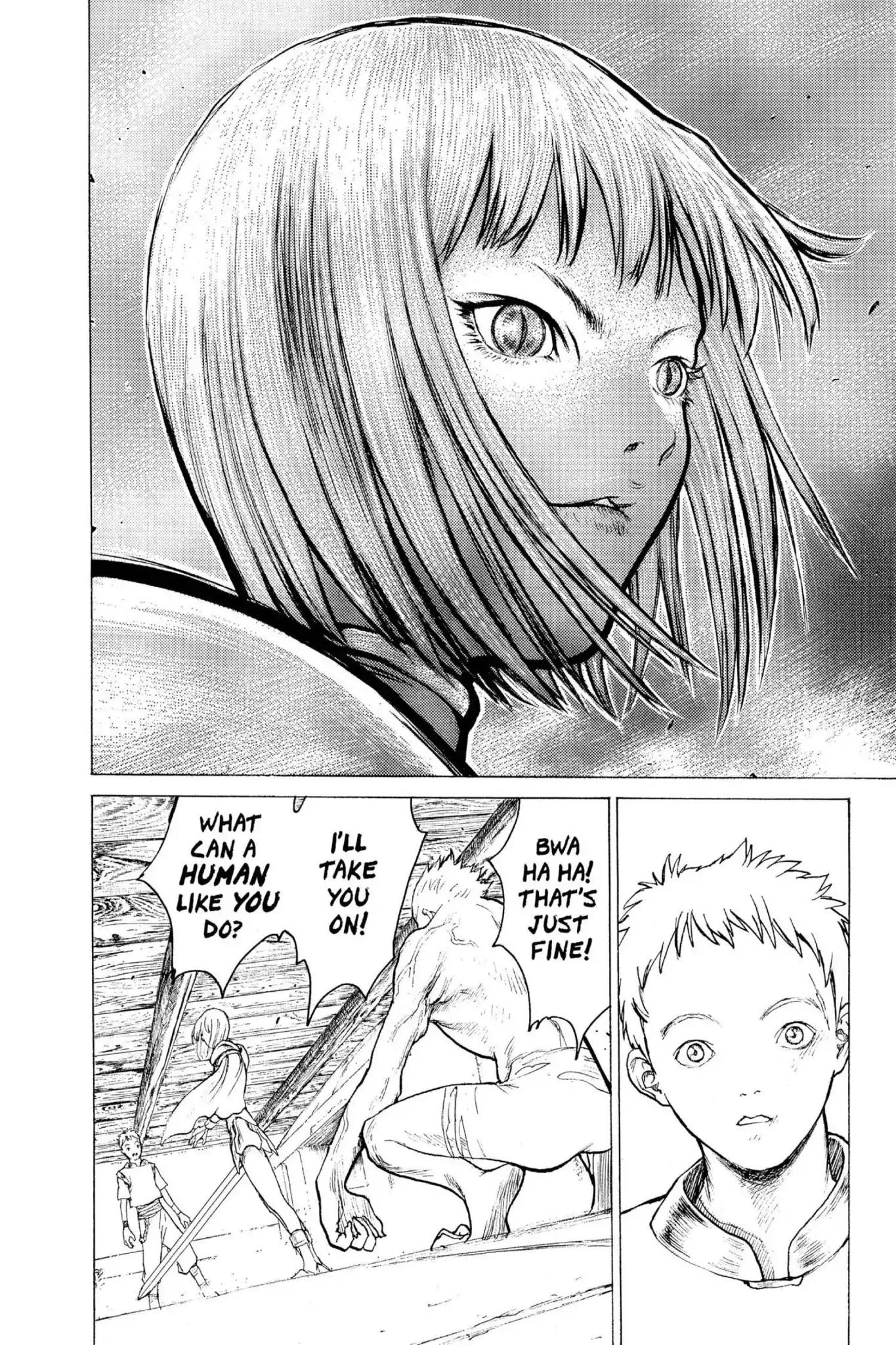Claymore Chapter 1 page 44 - Chapter 1: Vol.1 Scene 1: Silver-eyed Slayer