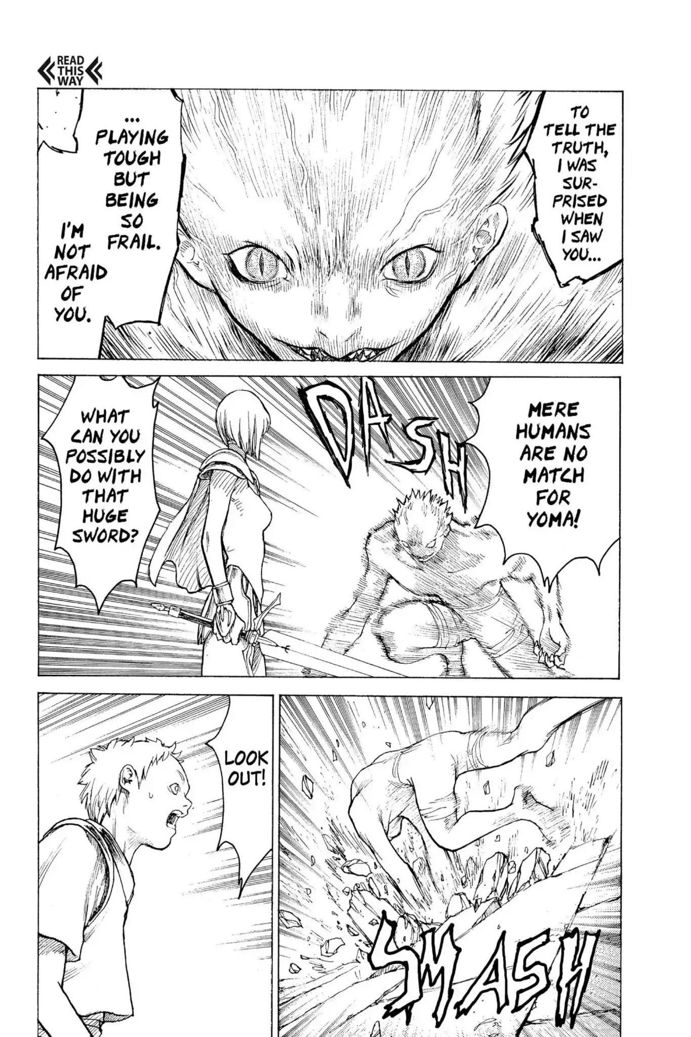 Claymore Chapter 1 page 45 - Chapter 1: Vol.1 Scene 1: Silver-eyed Slayer