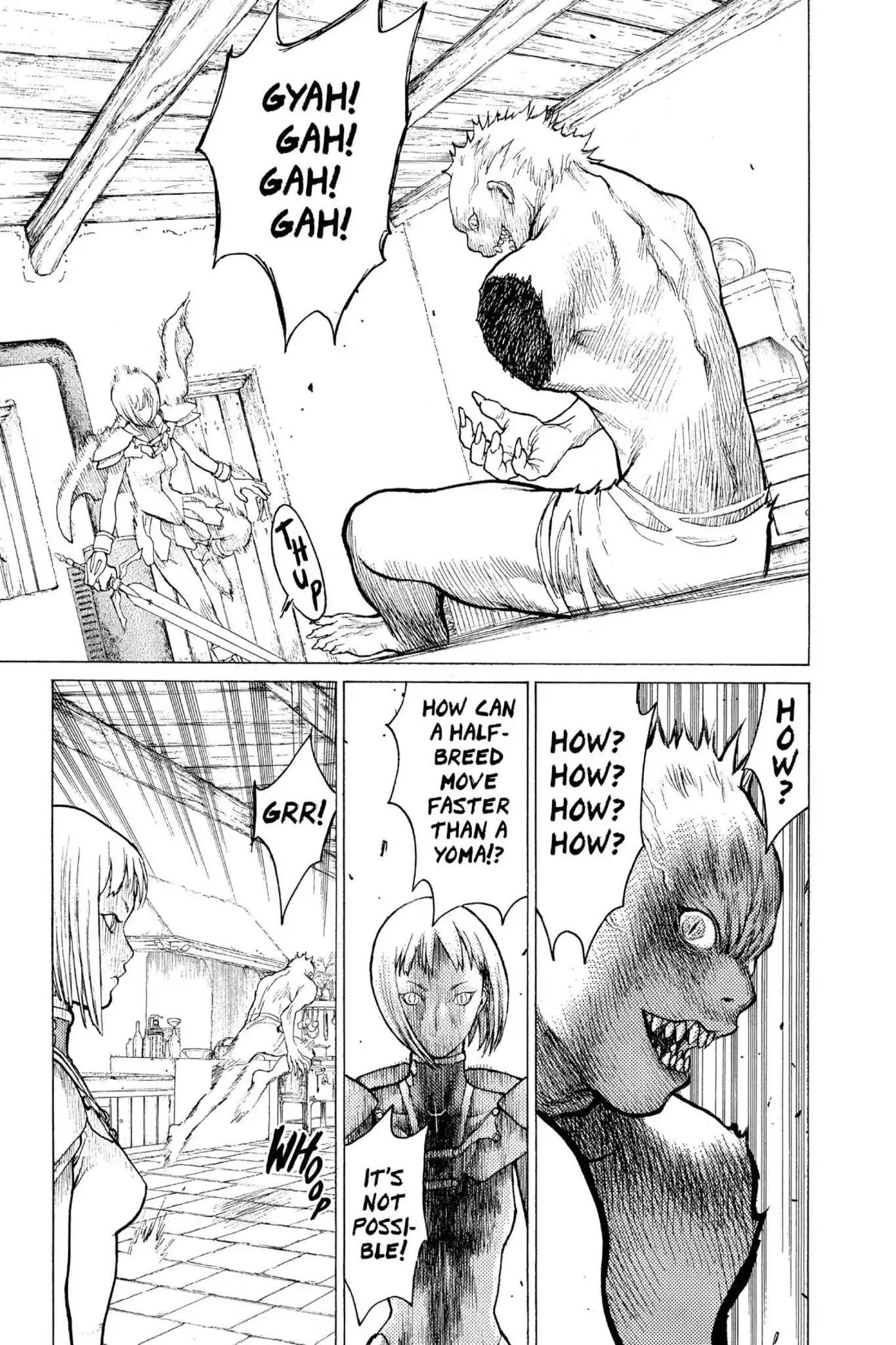 Claymore Chapter 1 page 49 - Chapter 1: Vol.1 Scene 1: Silver-eyed Slayer