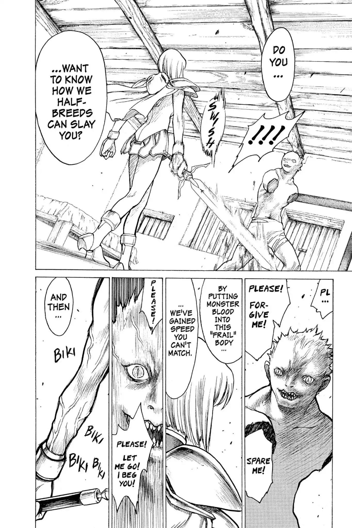 Claymore Chapter 1 page 52 - Chapter 1: Vol.1 Scene 1: Silver-eyed Slayer