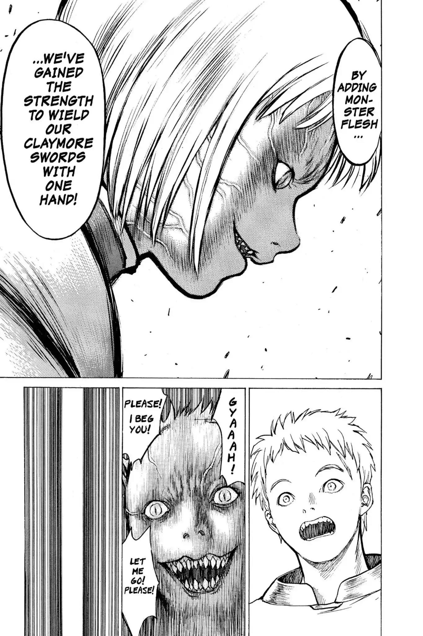 Claymore Chapter 1 page 53 - Chapter 1: Vol.1 Scene 1: Silver-eyed Slayer