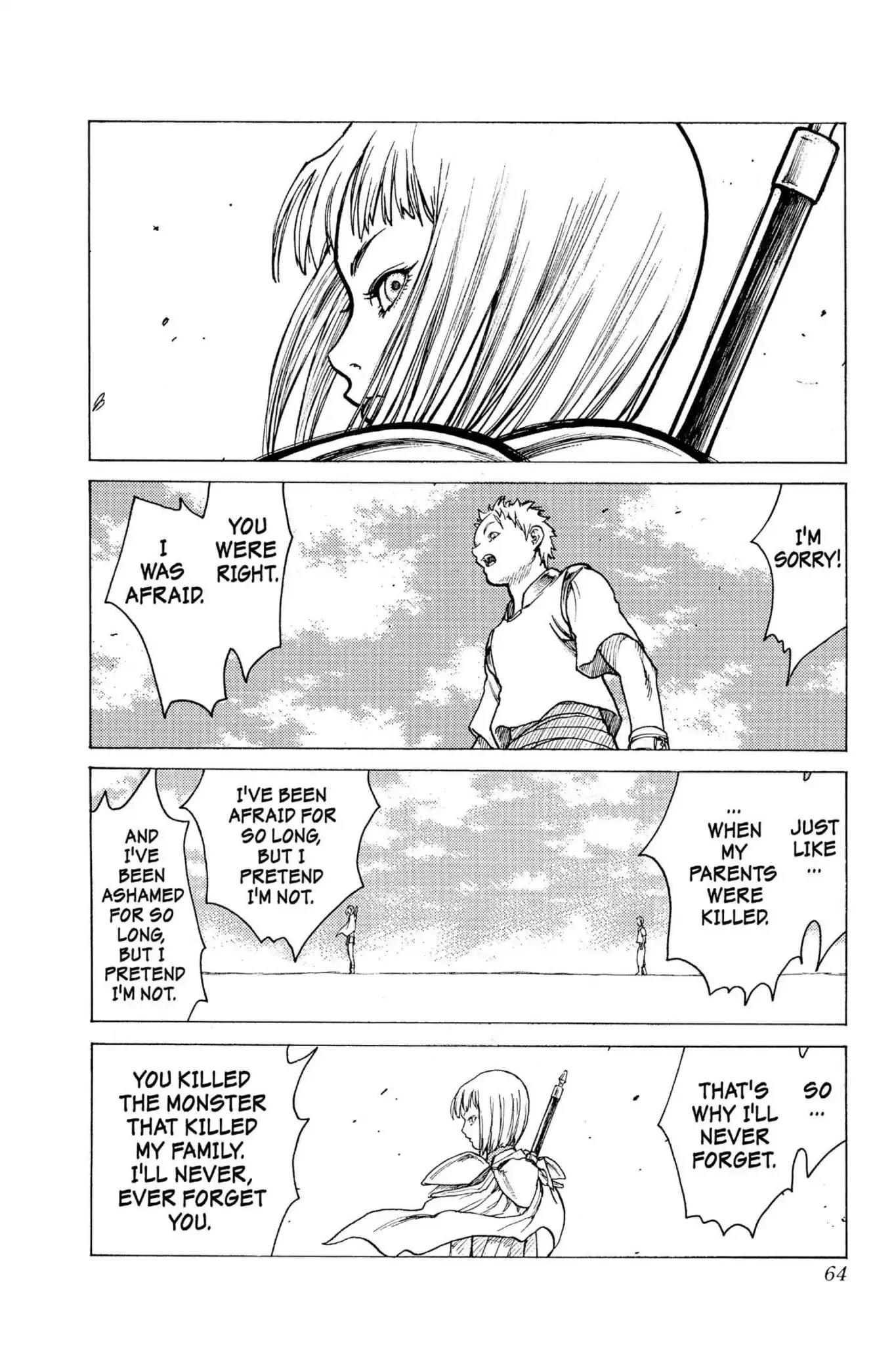 Claymore Chapter 1 page 63 - Chapter 1: Vol.1 Scene 1: Silver-eyed Slayer