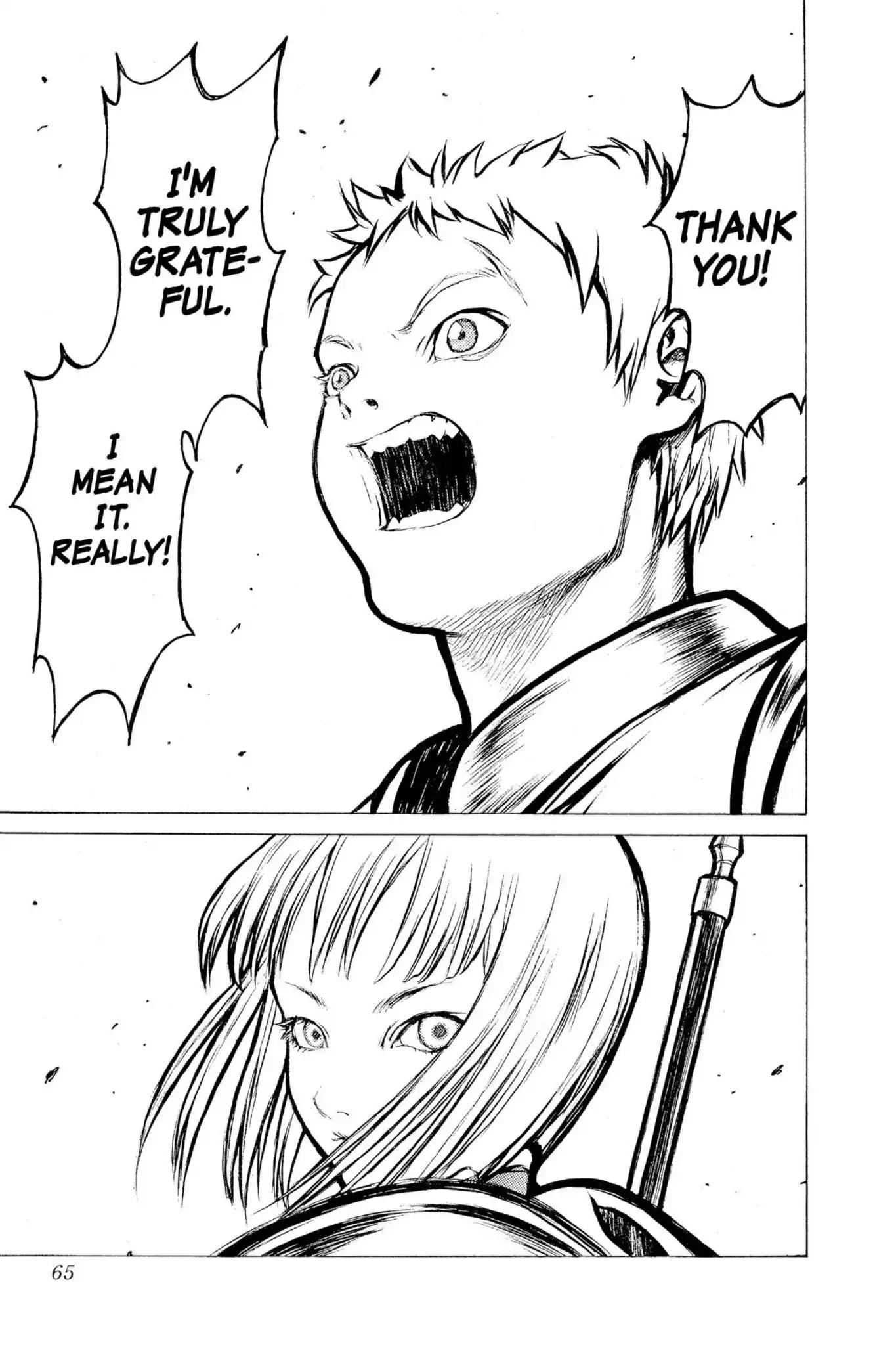 Claymore Chapter 1 page 64 - Chapter 1: Vol.1 Scene 1: Silver-eyed Slayer