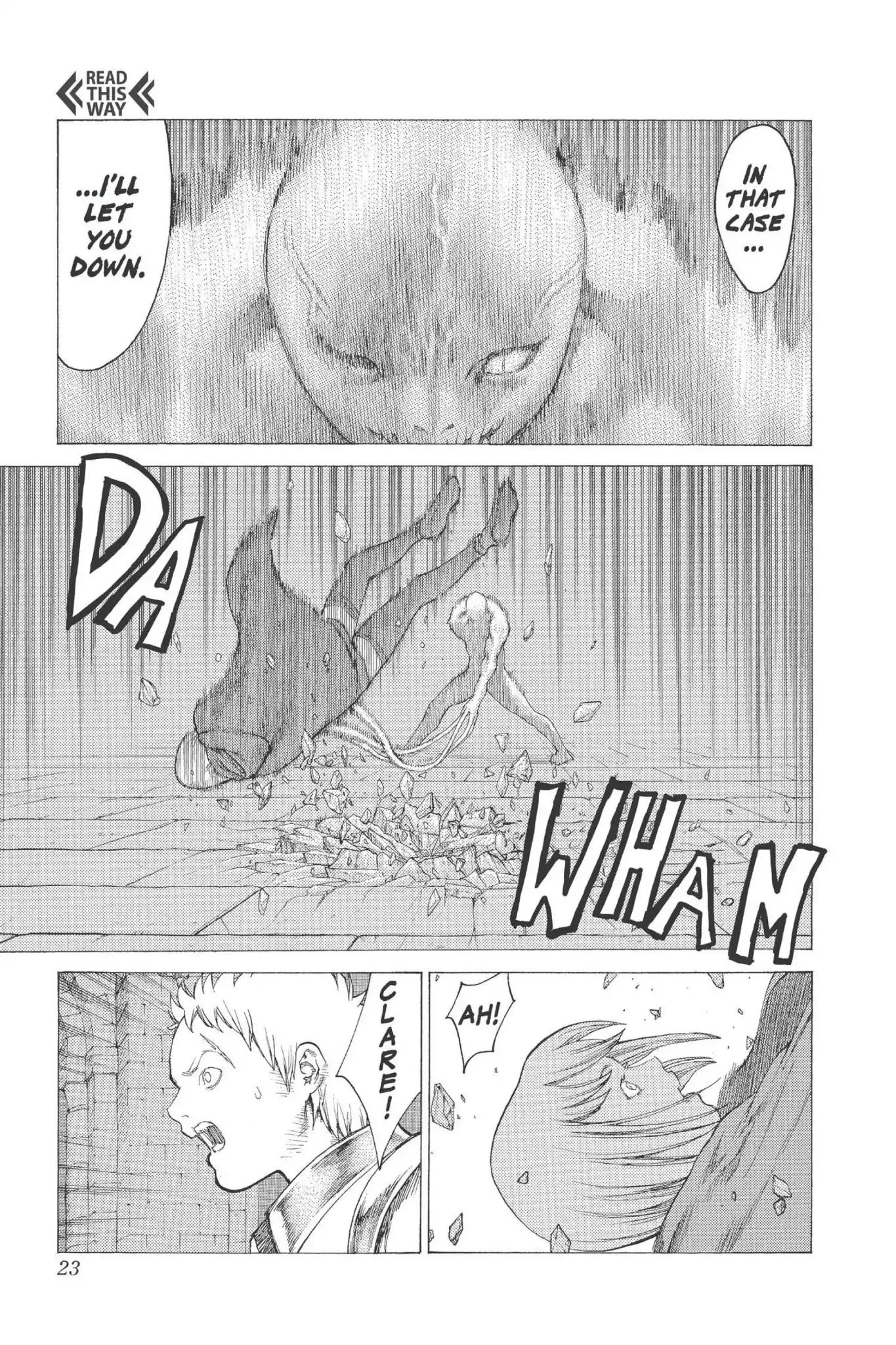 Claymore Chapter 10 page 22 - Chapter 10: Vol.3 Scene 10: Darkness in Paradise, Part 6