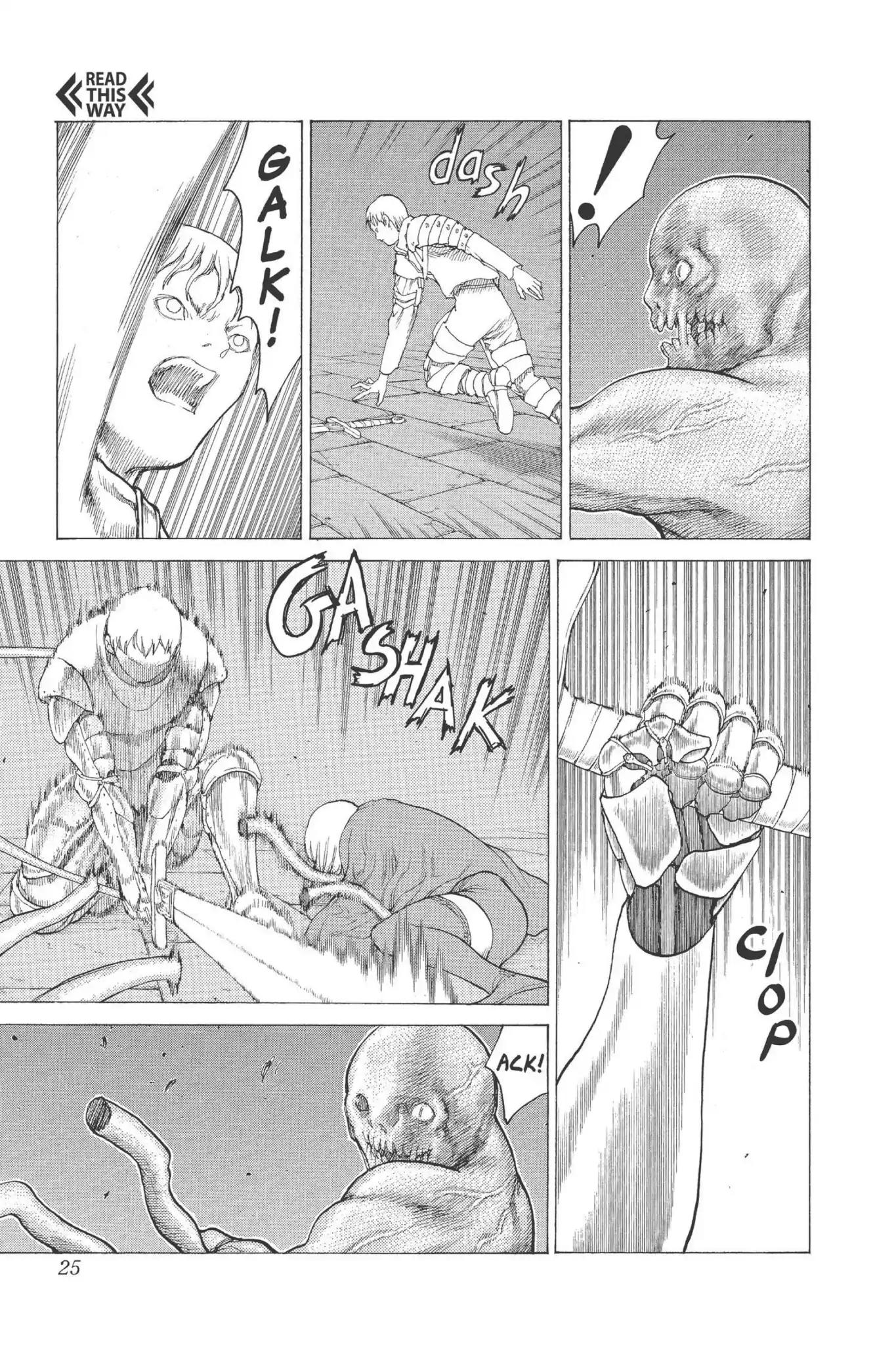 Claymore Chapter 10 page 24 - Chapter 10: Vol.3 Scene 10: Darkness in Paradise, Part 6