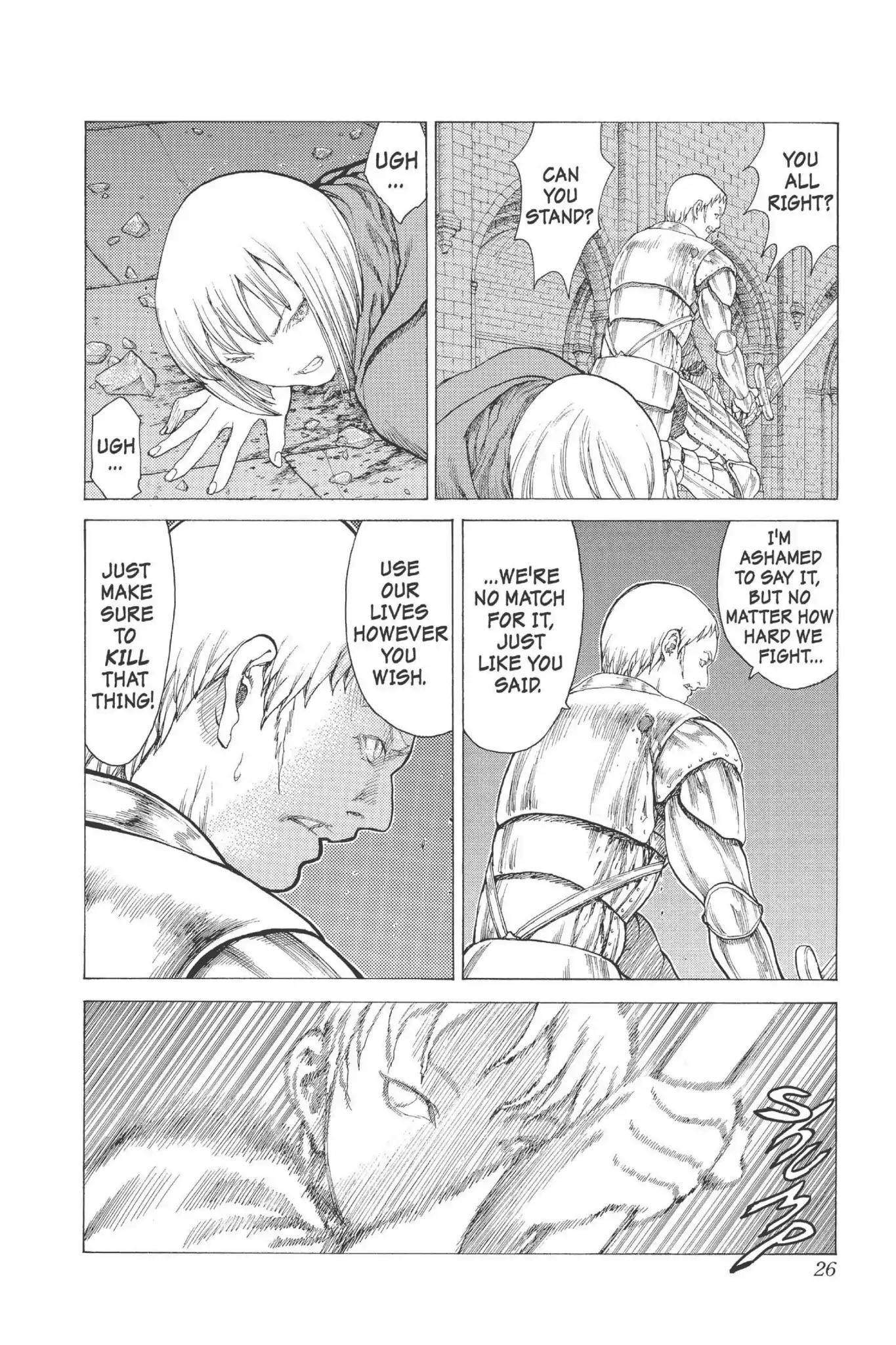 Claymore Chapter 10 page 25 - Chapter 10: Vol.3 Scene 10: Darkness in Paradise, Part 6
