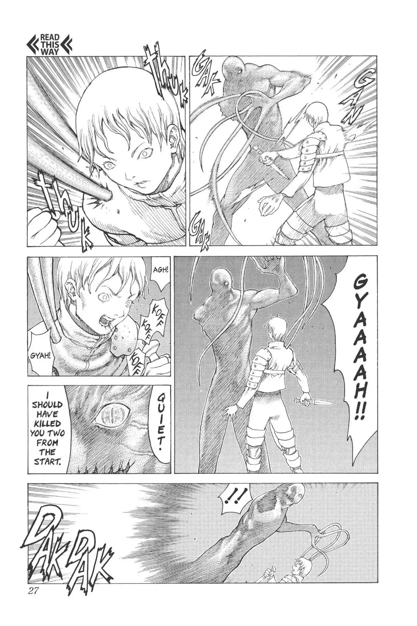 Claymore Chapter 10 page 26 - Chapter 10: Vol.3 Scene 10: Darkness in Paradise, Part 6