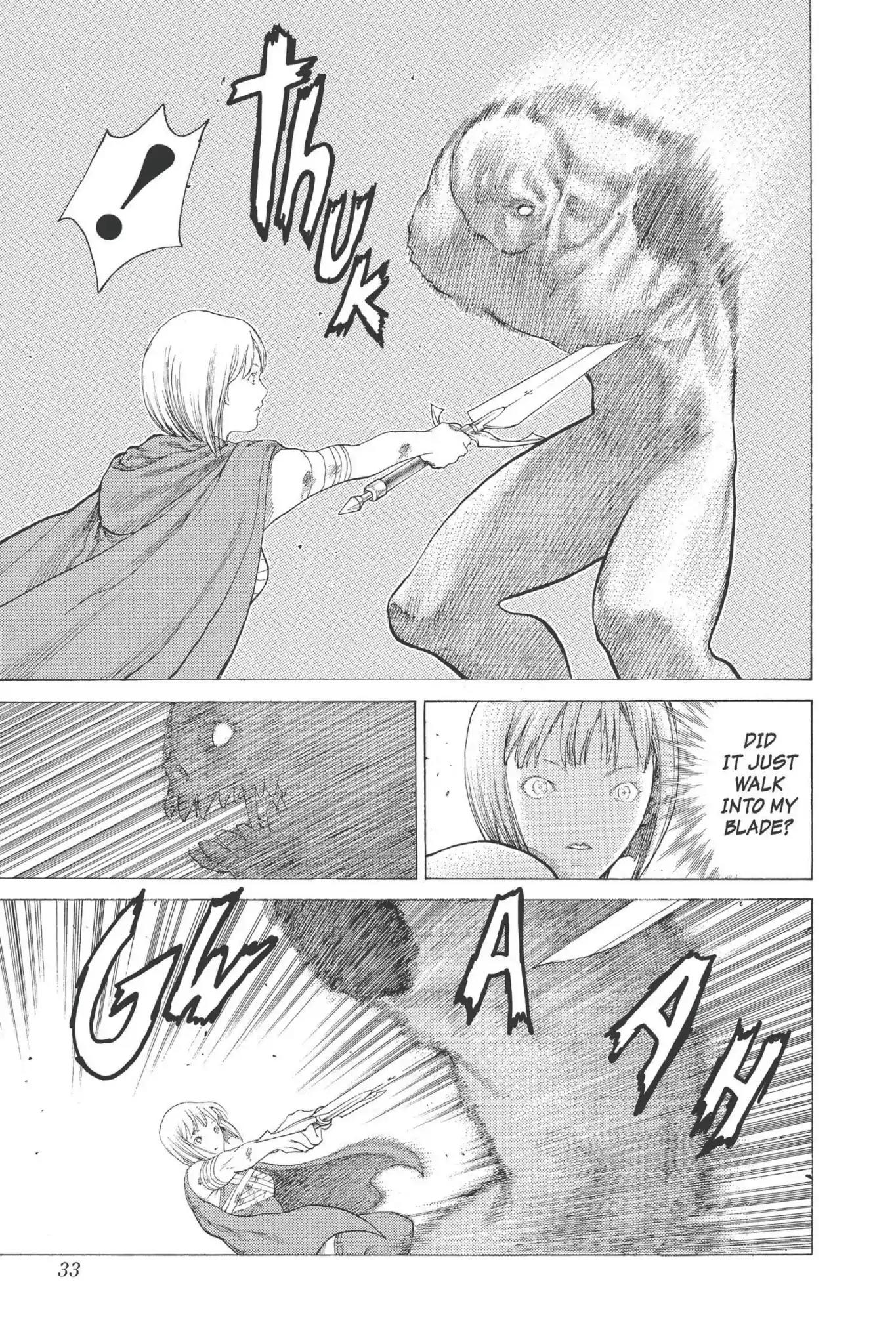 Claymore Chapter 10 page 32 - Chapter 10: Vol.3 Scene 10: Darkness in Paradise, Part 6