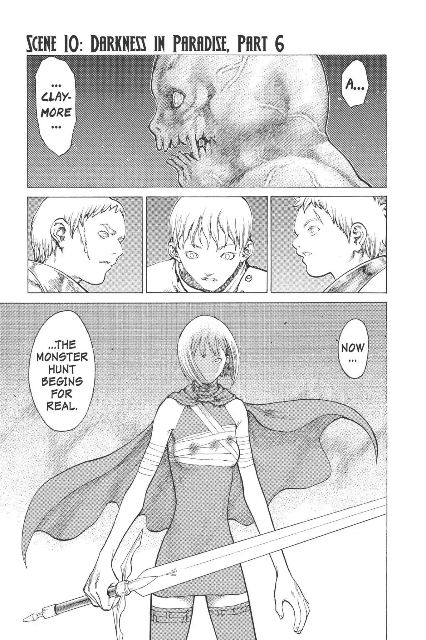 Claymore Chapter 10 page 7 - Chapter 10: Vol.3 Scene 10: Darkness in Paradise, Part 6