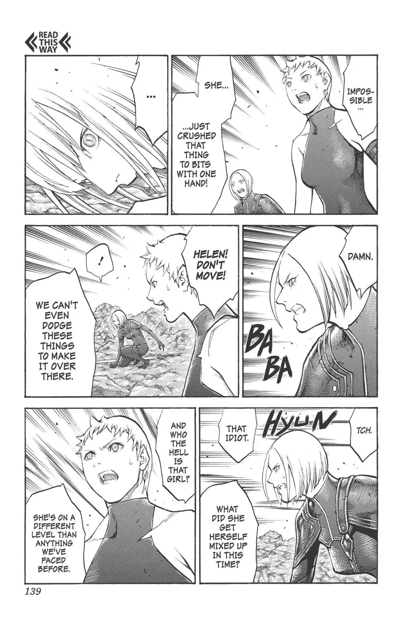 Claymore Chapter 100 page 11 - Chapter 100: Vol.18 Scene 100: The Ashes of Lautrec, Part 5