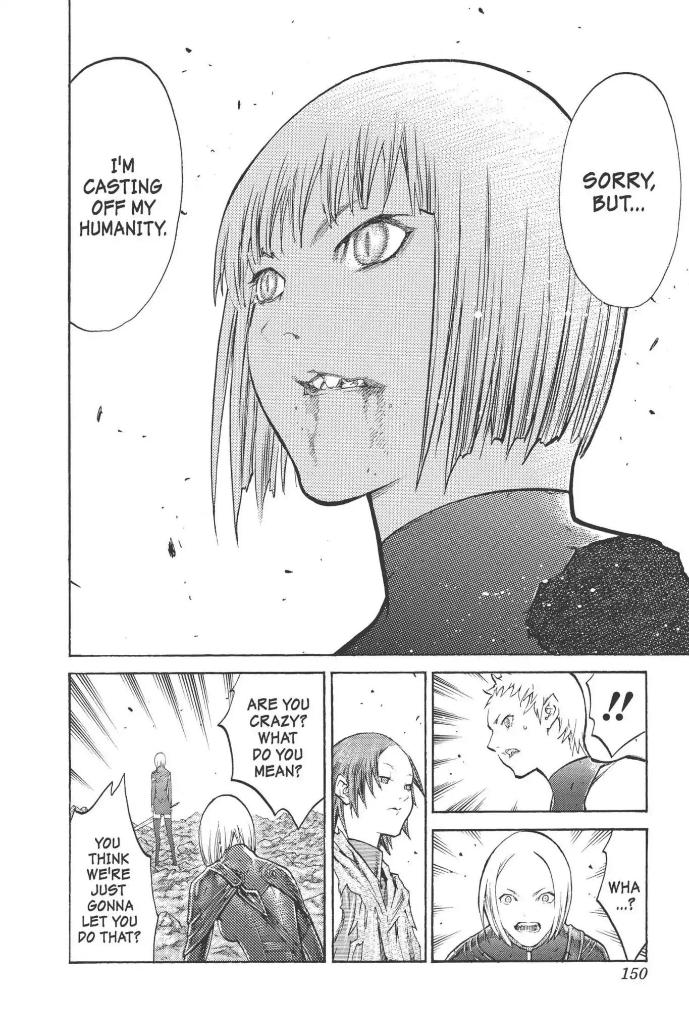 Claymore Chapter 100 page 22 - Chapter 100: Vol.18 Scene 100: The Ashes of Lautrec, Part 5