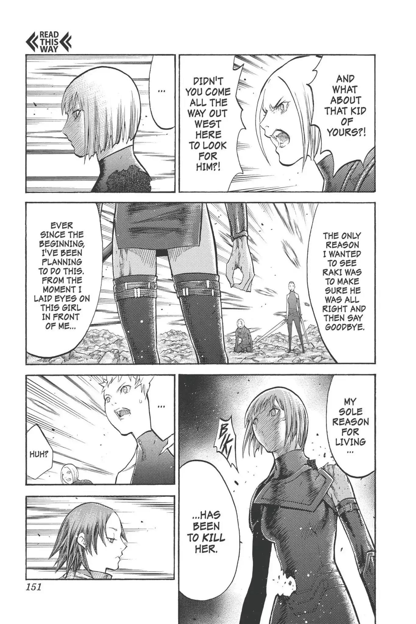 Claymore Chapter 100 page 23 - Chapter 100: Vol.18 Scene 100: The Ashes of Lautrec, Part 5