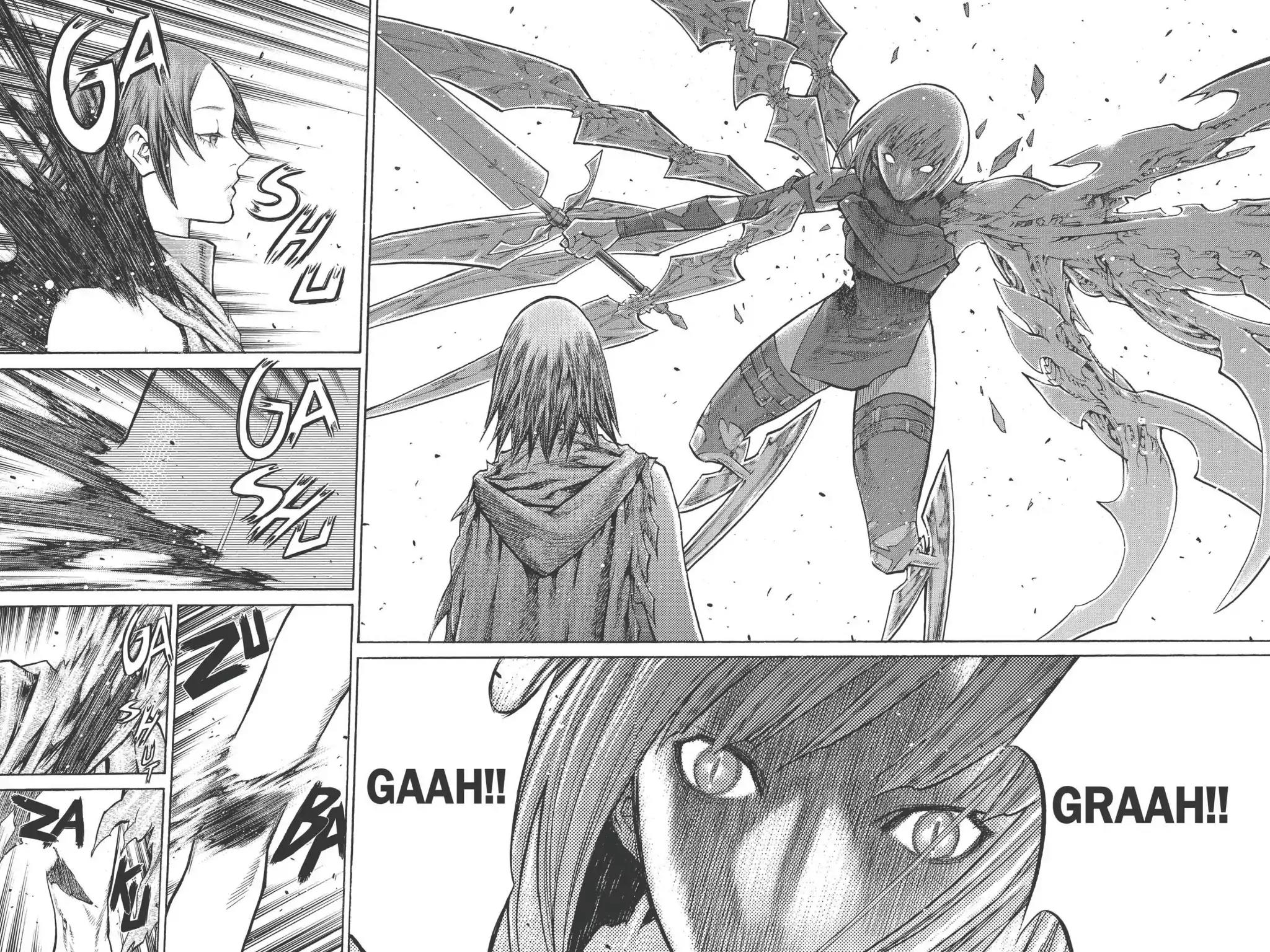 Claymore Chapter 100 page 27 - Chapter 100: Vol.18 Scene 100: The Ashes of Lautrec, Part 5