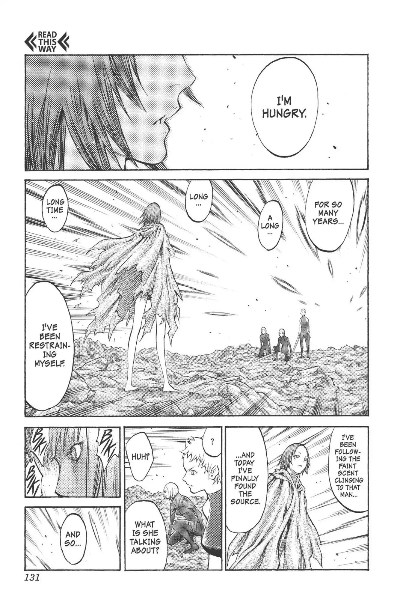 Claymore Chapter 100 page 4 - Chapter 100: Vol.18 Scene 100: The Ashes of Lautrec, Part 5