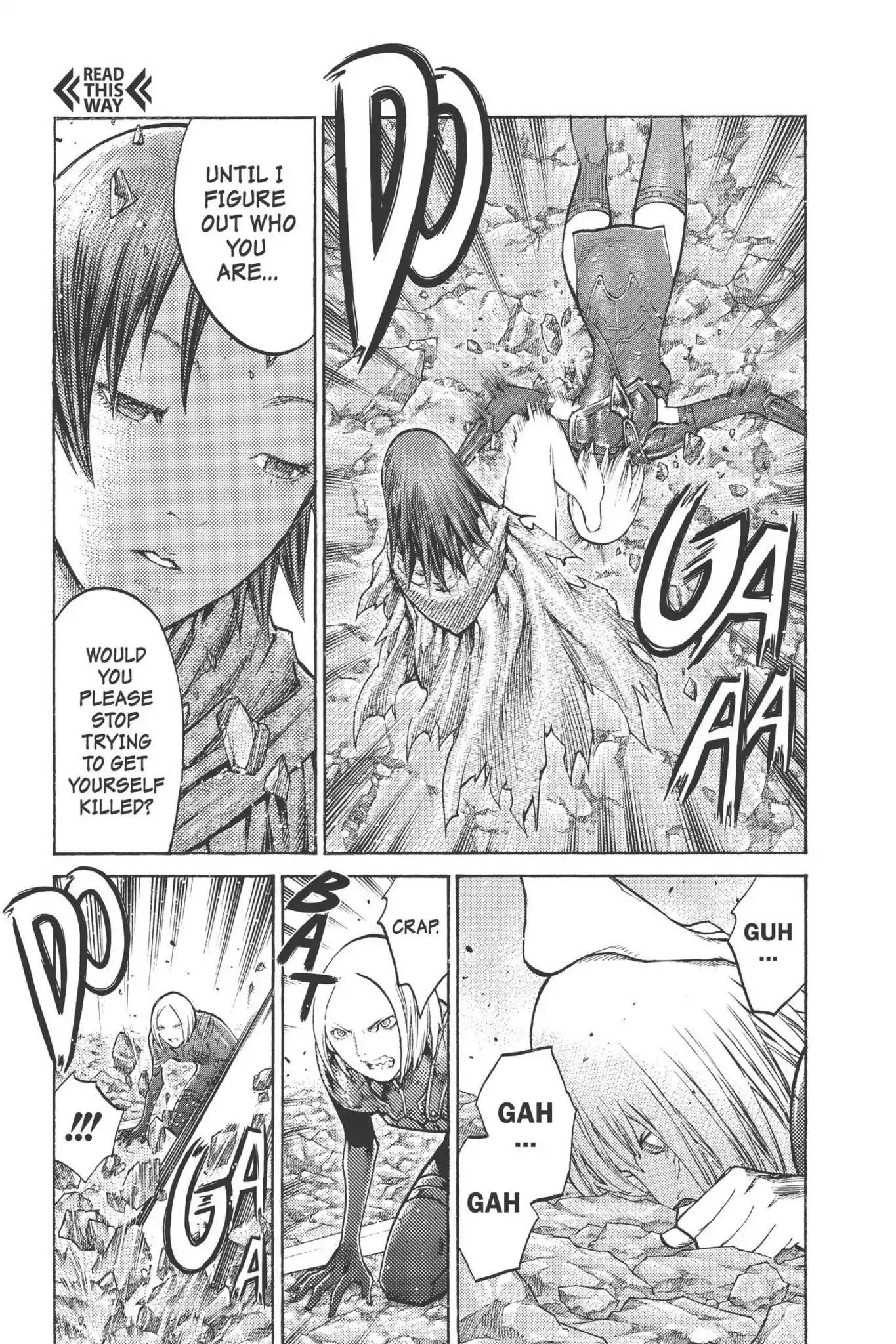Claymore Chapter 100 page 9 - Chapter 100: Vol.18 Scene 100: The Ashes of Lautrec, Part 5