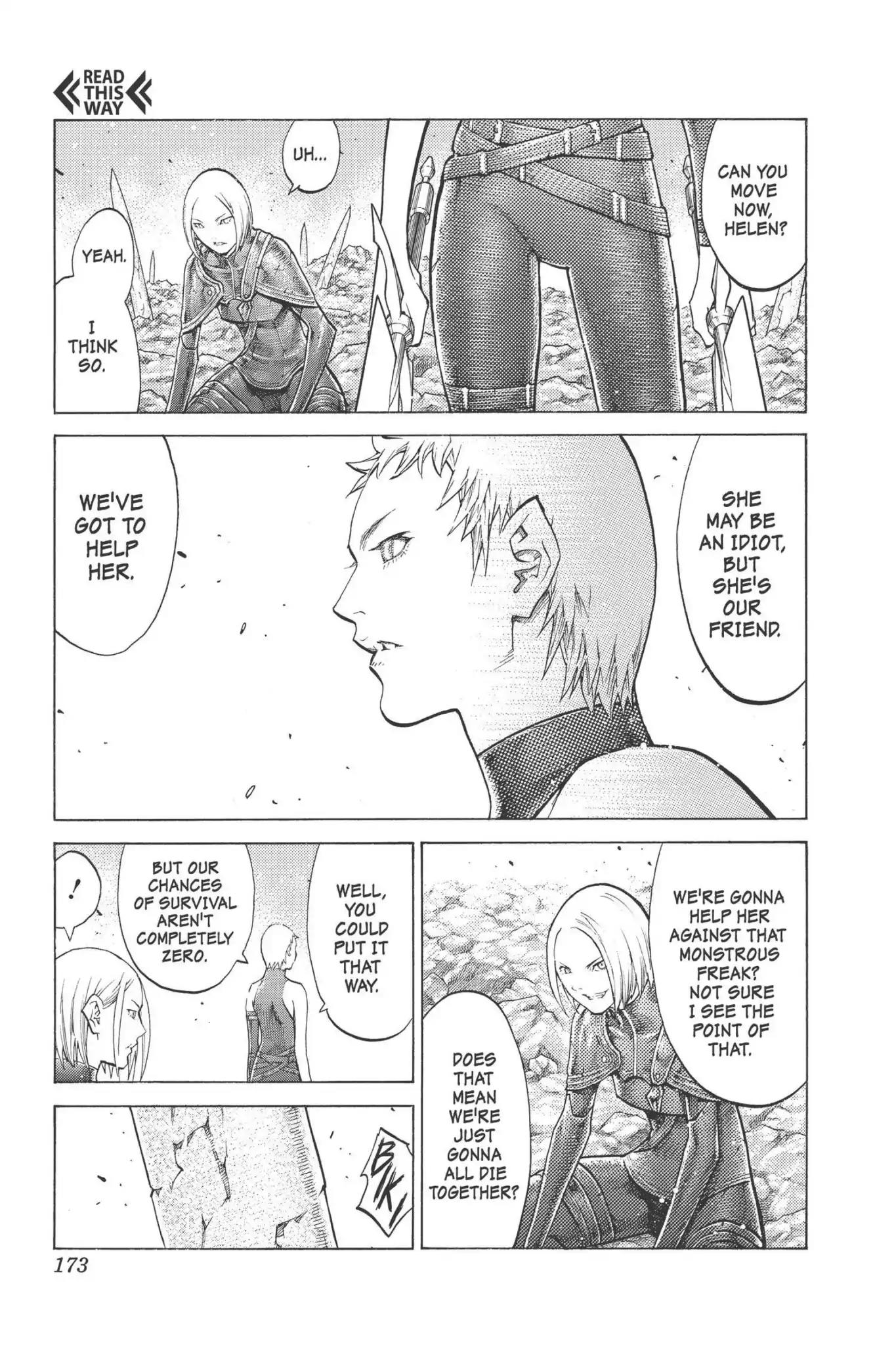 Claymore Chapter 101 page 13 - Chapter 101: Vol.18 Scene 101: The Ashes of Lautrec, Part 6