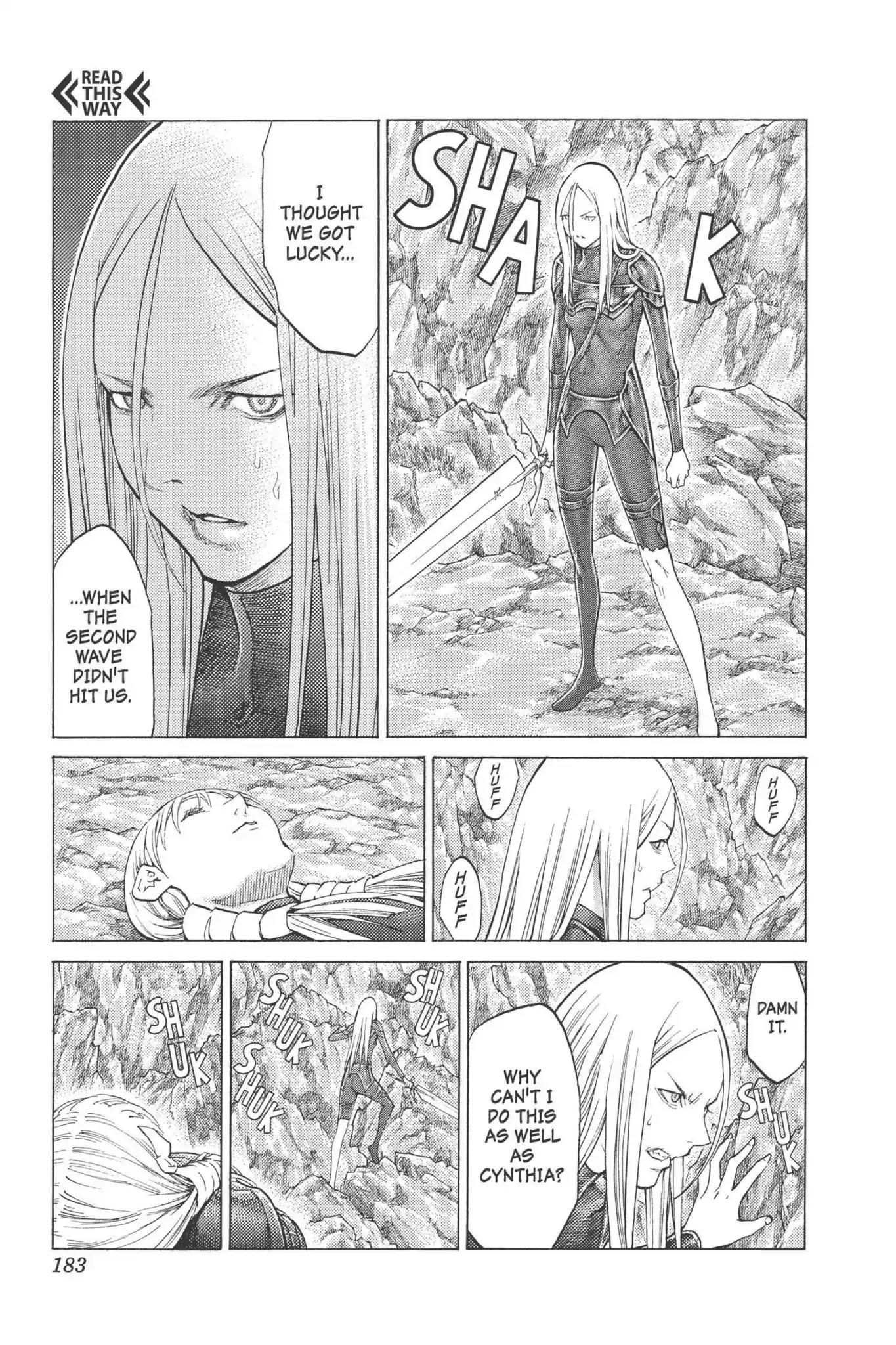 Claymore Chapter 101 page 23 - Chapter 101: Vol.18 Scene 101: The Ashes of Lautrec, Part 6