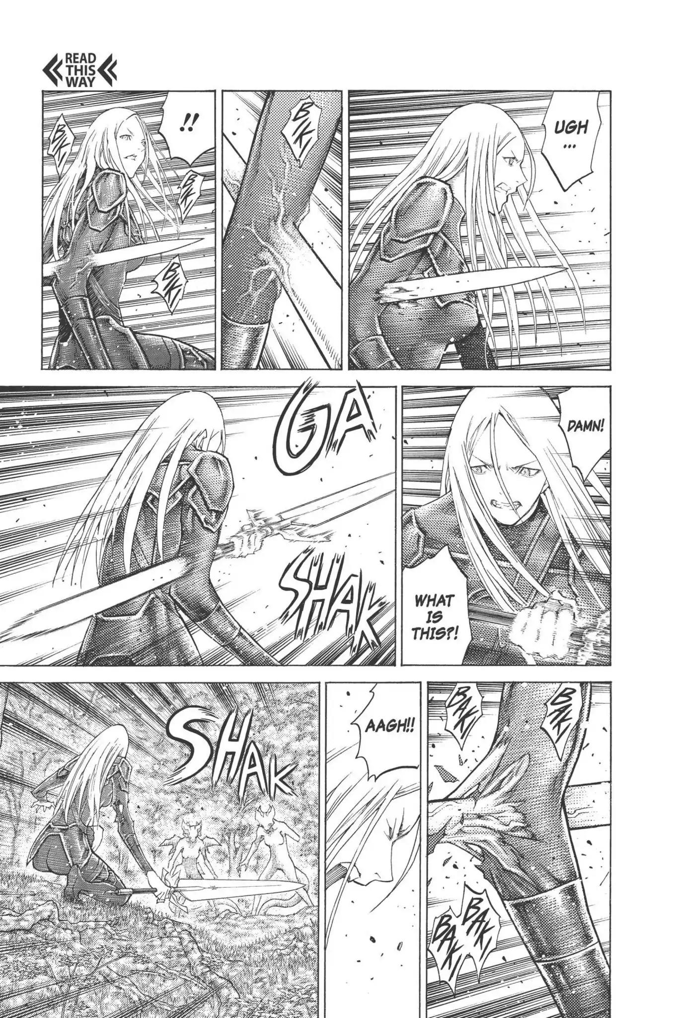 Claymore Chapter 101 page 27 - Chapter 101: Vol.18 Scene 101: The Ashes of Lautrec, Part 6