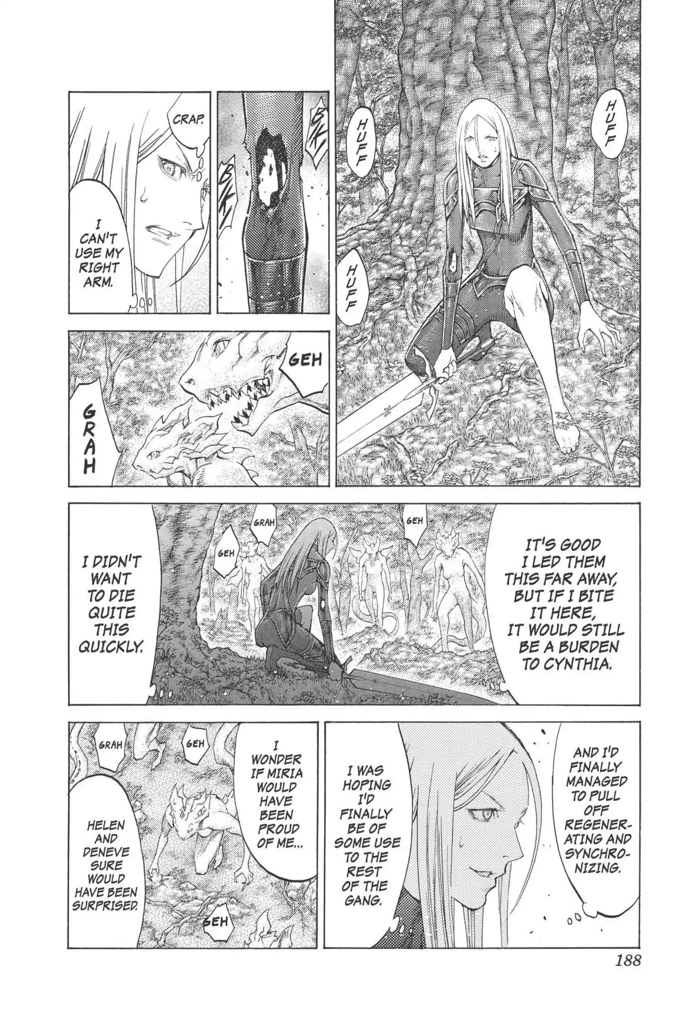 Claymore Chapter 101 page 28 - Chapter 101: Vol.18 Scene 101: The Ashes of Lautrec, Part 6
