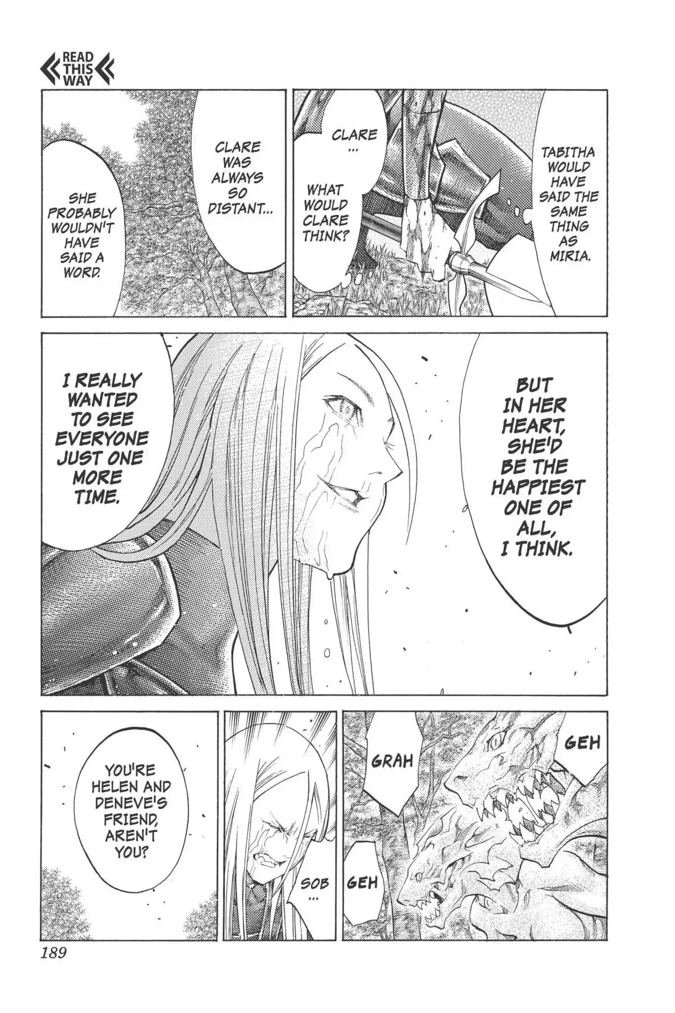 Claymore Chapter 101 page 29 - Chapter 101: Vol.18 Scene 101: The Ashes of Lautrec, Part 6