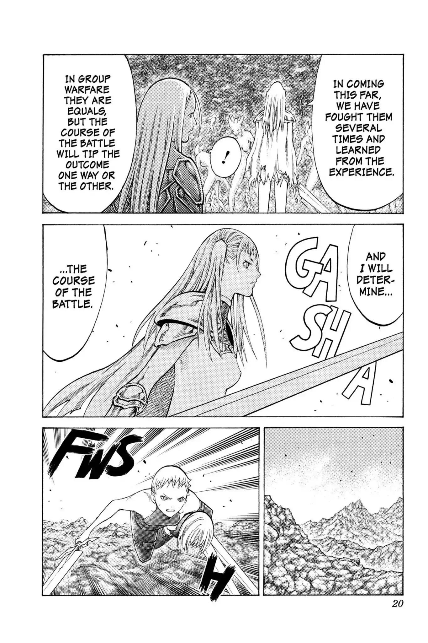 Claymore Chapter 102 page 19 - Chapter 102: Vol.19 Scene 102: The Ashes of Lautrec, Part 7