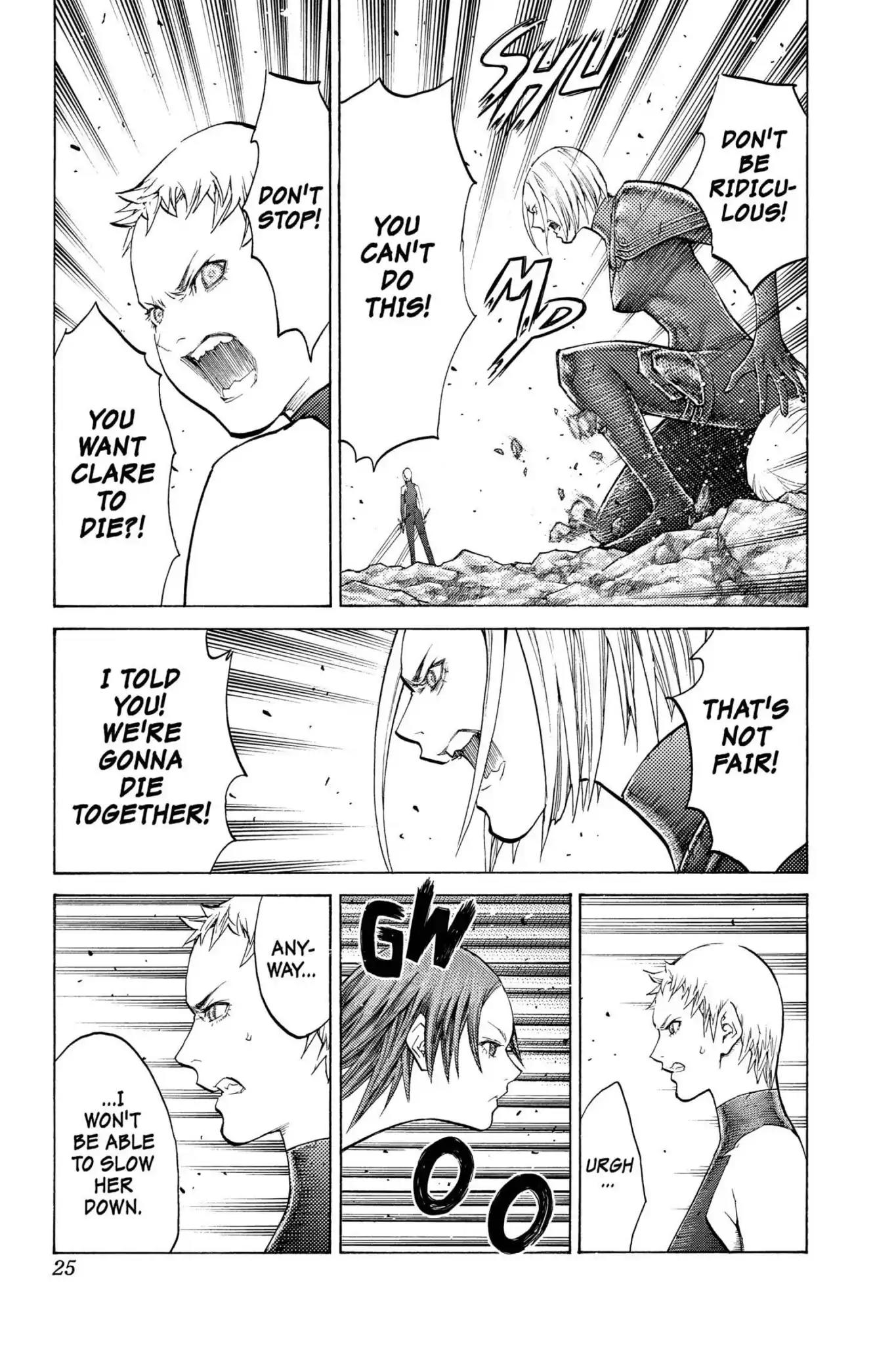 Claymore Chapter 102 page 24 - Chapter 102: Vol.19 Scene 102: The Ashes of Lautrec, Part 7