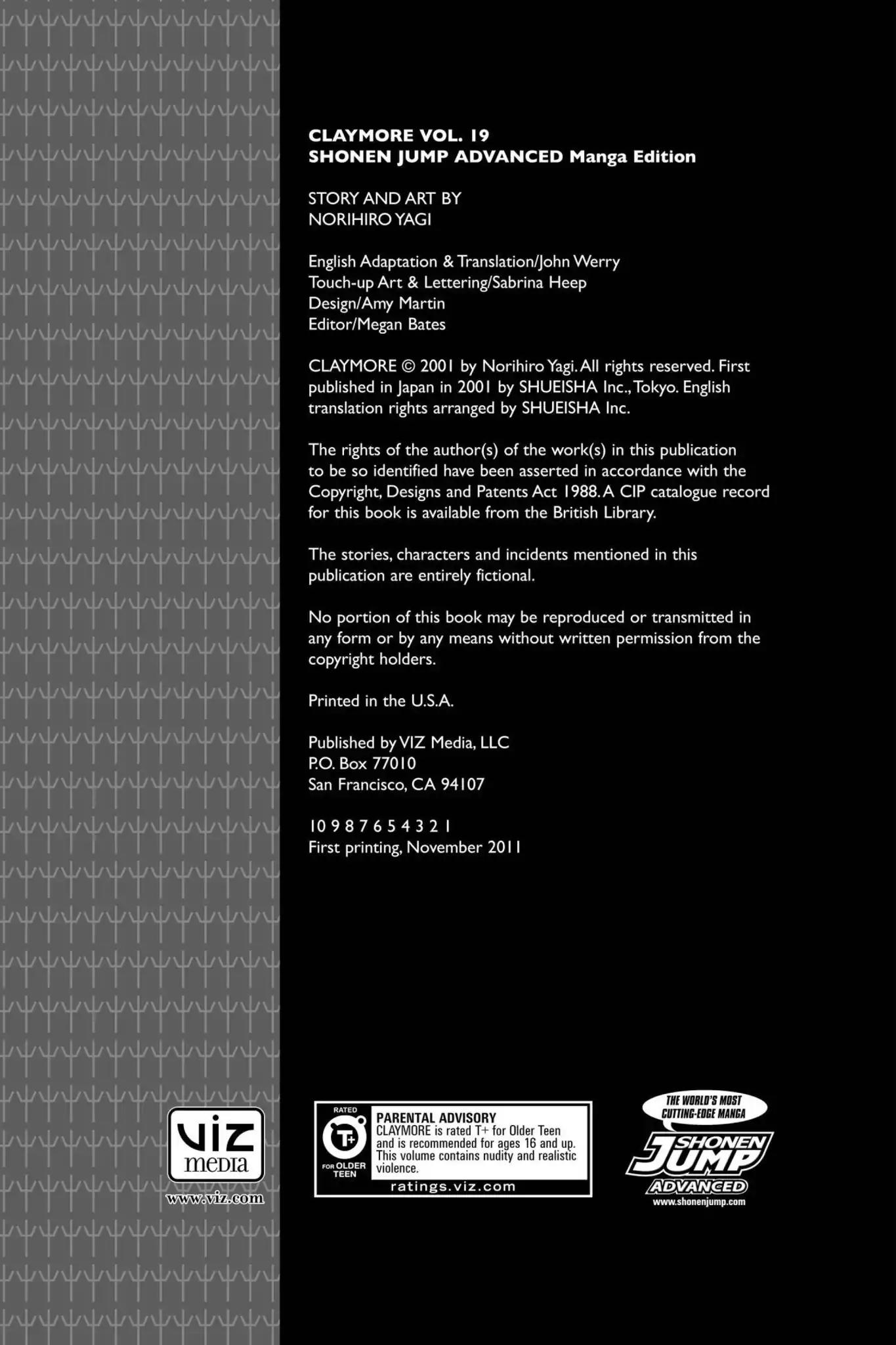 Claymore Chapter 102 page 3 - Chapter 102: Vol.19 Scene 102: The Ashes of Lautrec, Part 7