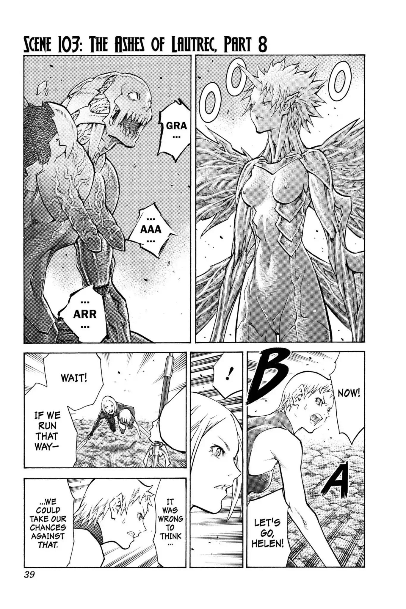 Claymore Chapter 103 page 1 - Chapter 103: Vol.19 Scene 103: The Ashes of Lautrec, Part 8