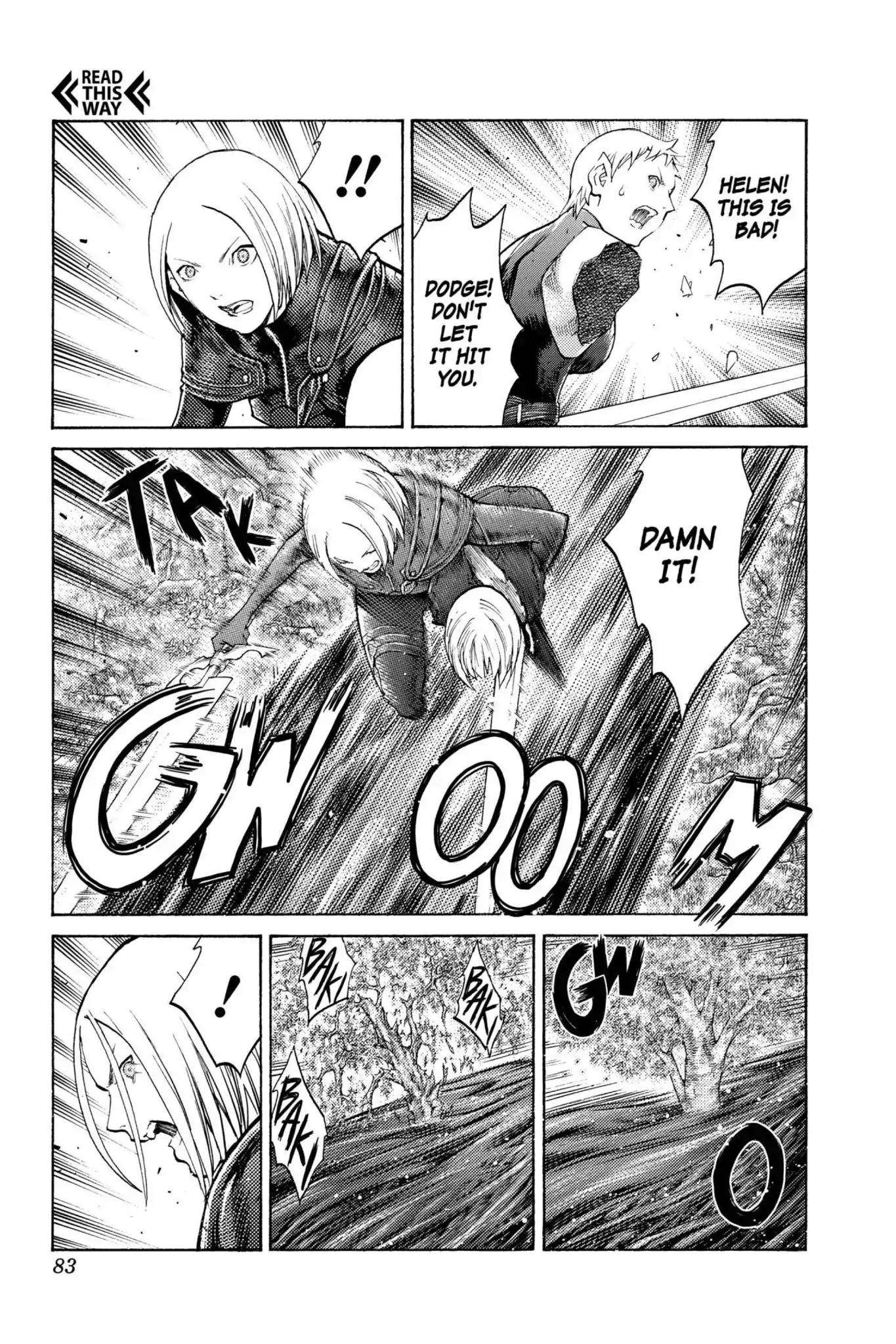 Claymore Chapter 104 page 17 - Chapter 104: Vol.19 Scene 104: The Ashes of Lautrec, Part 9
