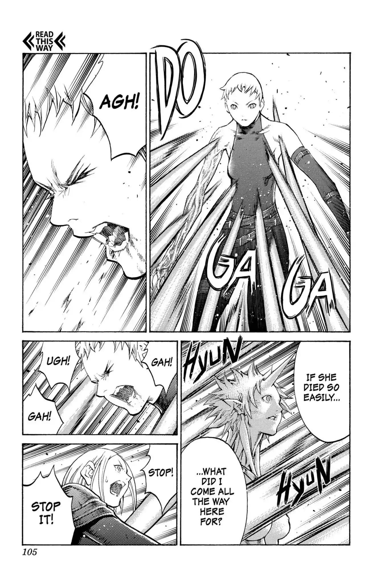 Claymore Chapter 105 page 12 - Chapter 105: Vol.19 Scene 105: The Ashes of Lautrec, Part 10