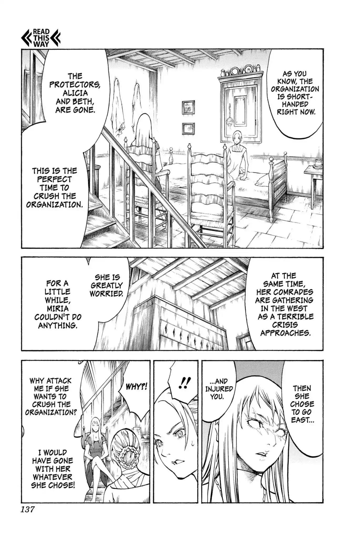 Claymore Chapter 106 page 10 - Chapter 106: Vol.19 Scene 106: Phantom in the Heart, Part 1