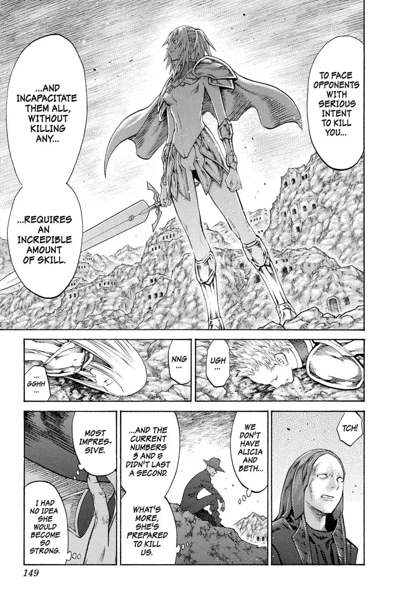 Claymore Chapter 106 page 21 - Chapter 106: Vol.19 Scene 106: Phantom in the Heart, Part 1