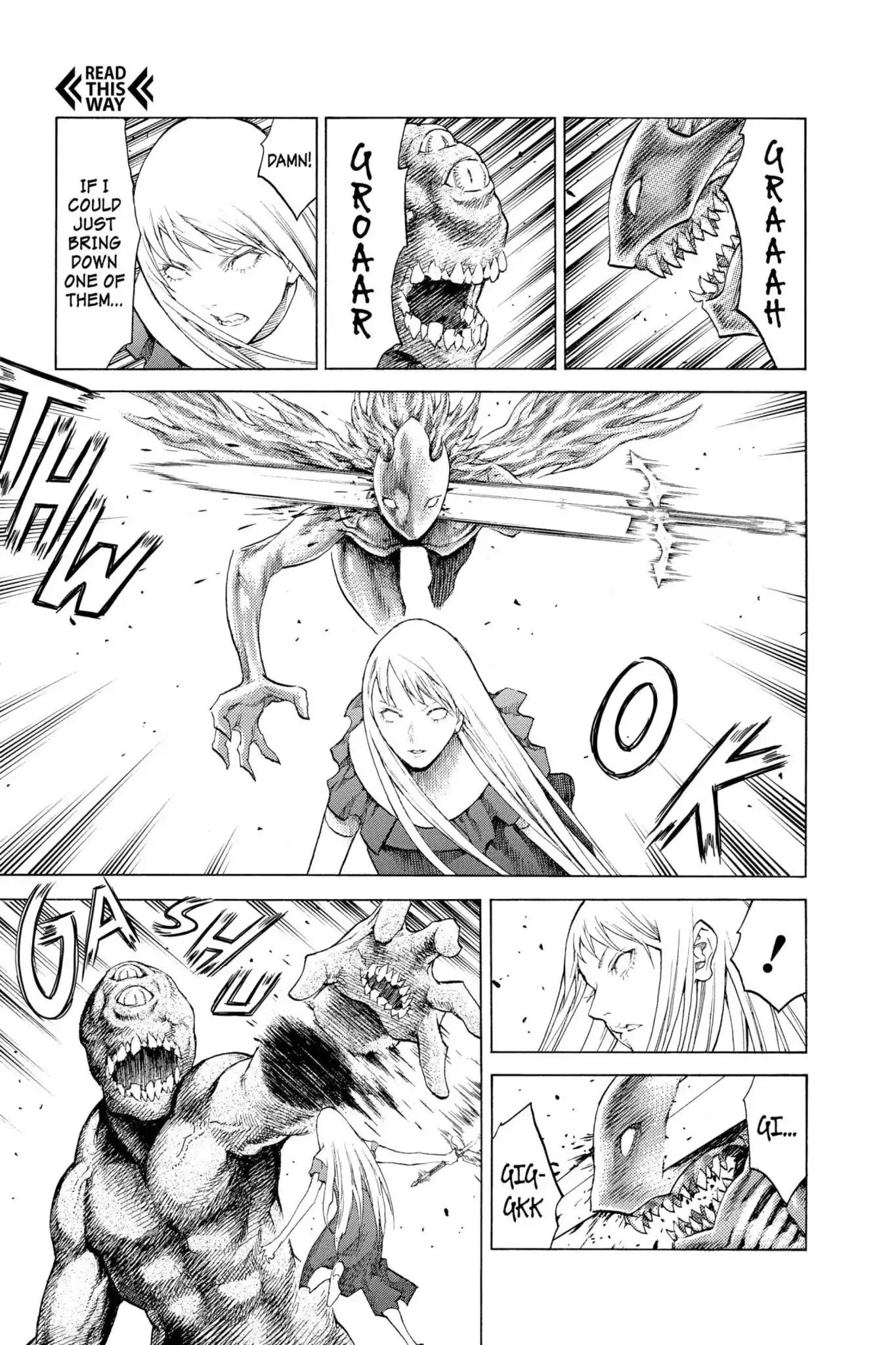 Claymore Chapter 108 page 20 - Chapter 108: Vol.20 Scene 108: Phantom in the Heart, Part 3