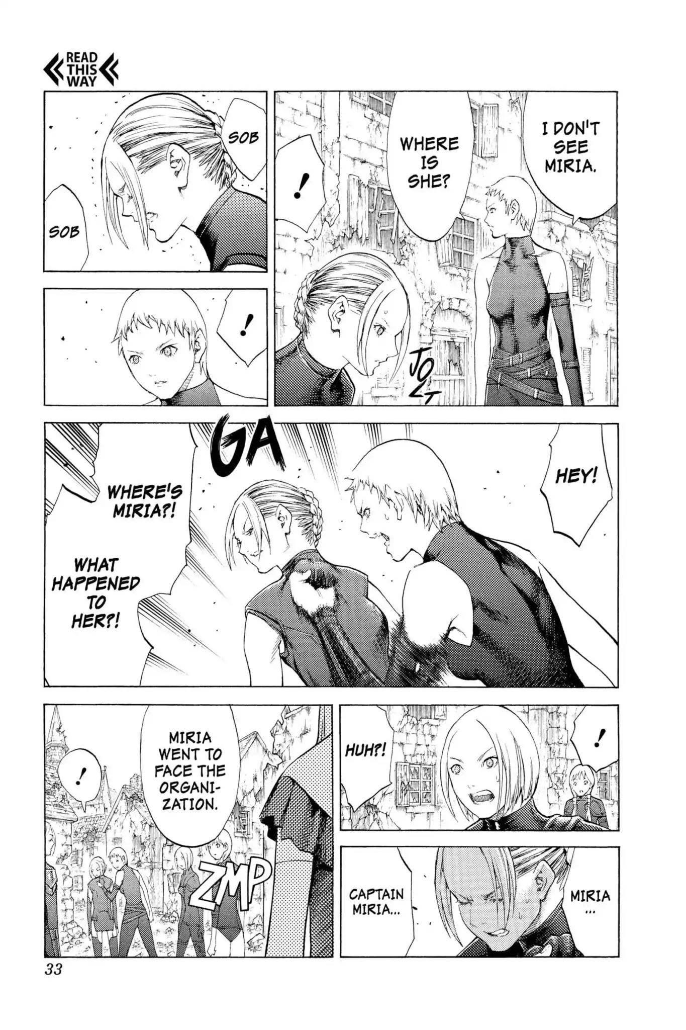 Claymore Chapter 108 page 31 - Chapter 108: Vol.20 Scene 108: Phantom in the Heart, Part 3