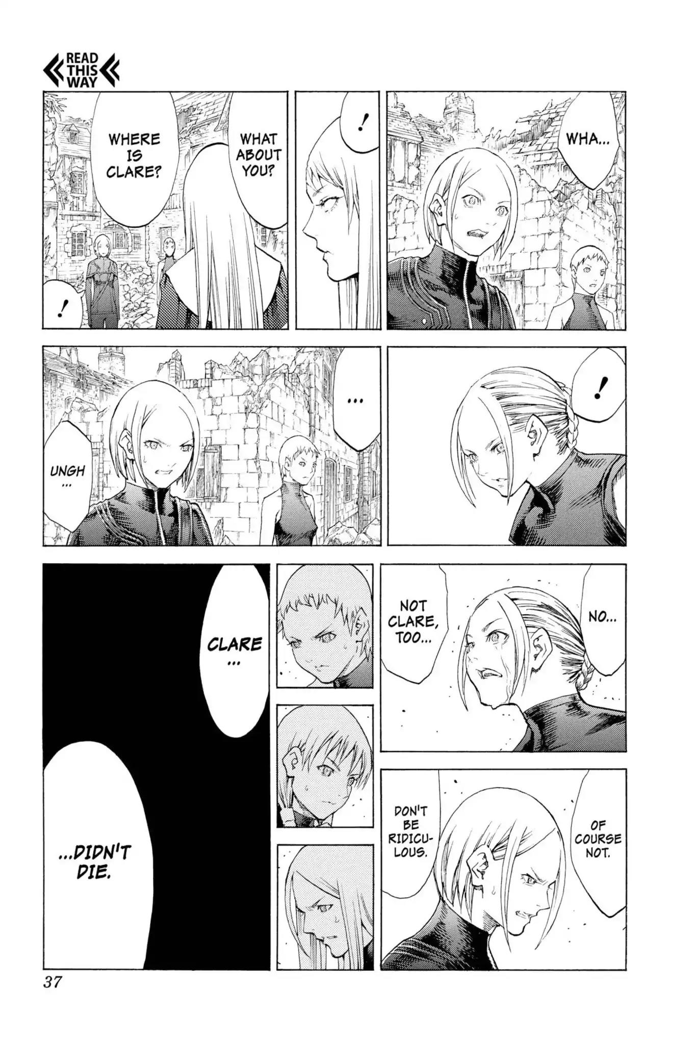Claymore Chapter 108 page 35 - Chapter 108: Vol.20 Scene 108: Phantom in the Heart, Part 3