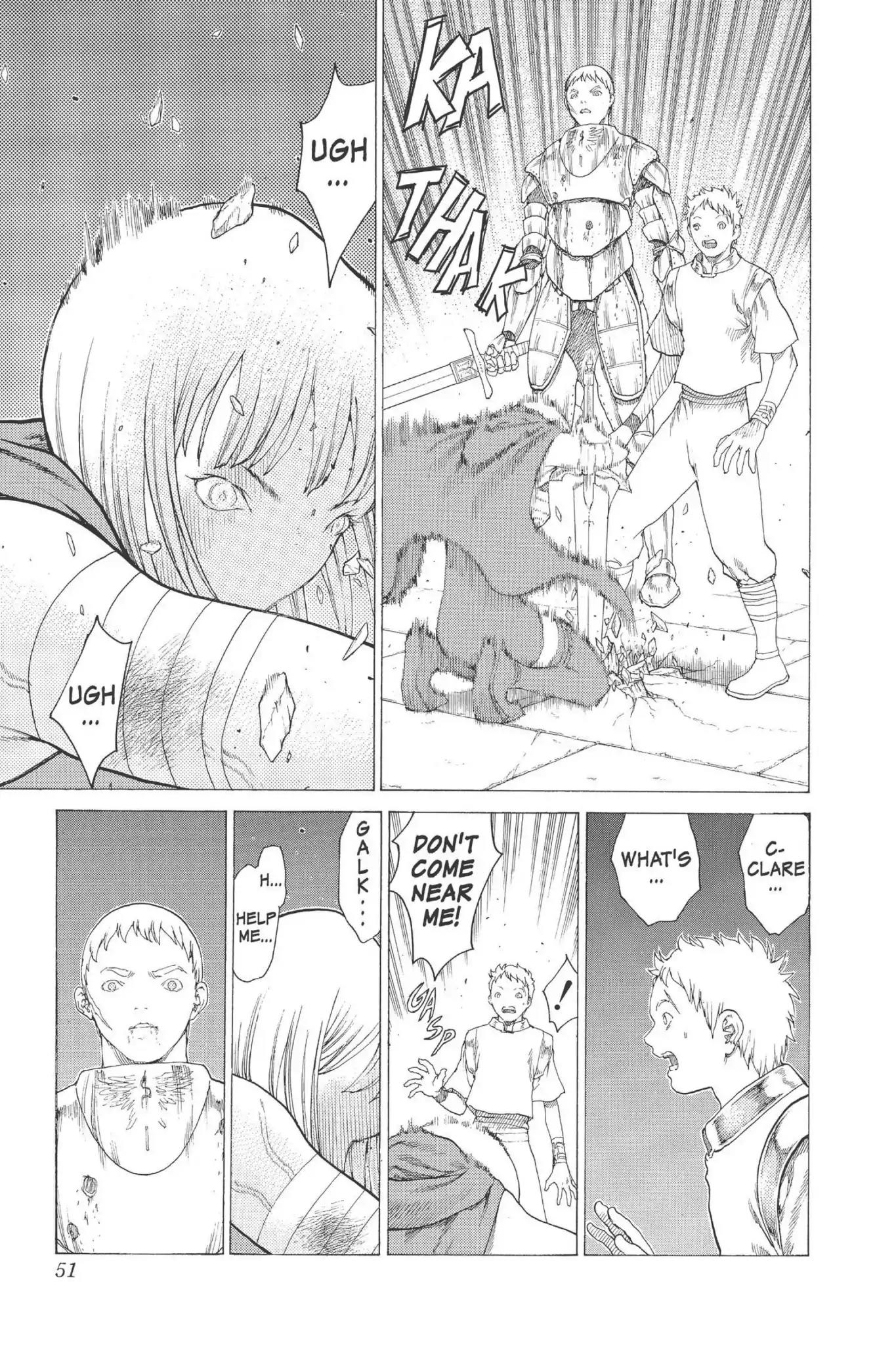 Claymore Chapter 11 page 12 - Chapter 11: Vol.3 Scene 11: Darkness in Paradise, Part 7