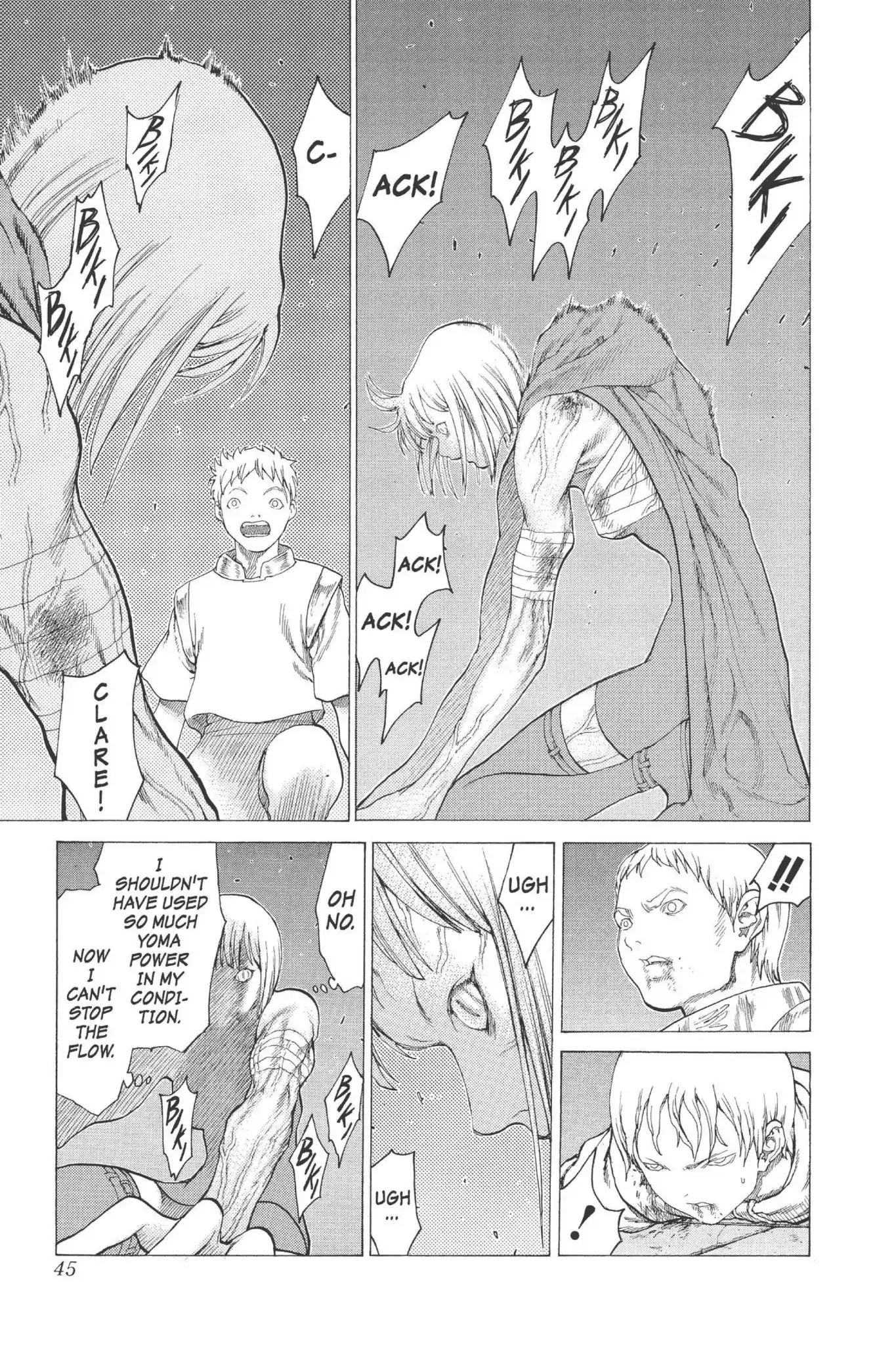 Claymore Chapter 11 page 6 - Chapter 11: Vol.3 Scene 11: Darkness in Paradise, Part 7