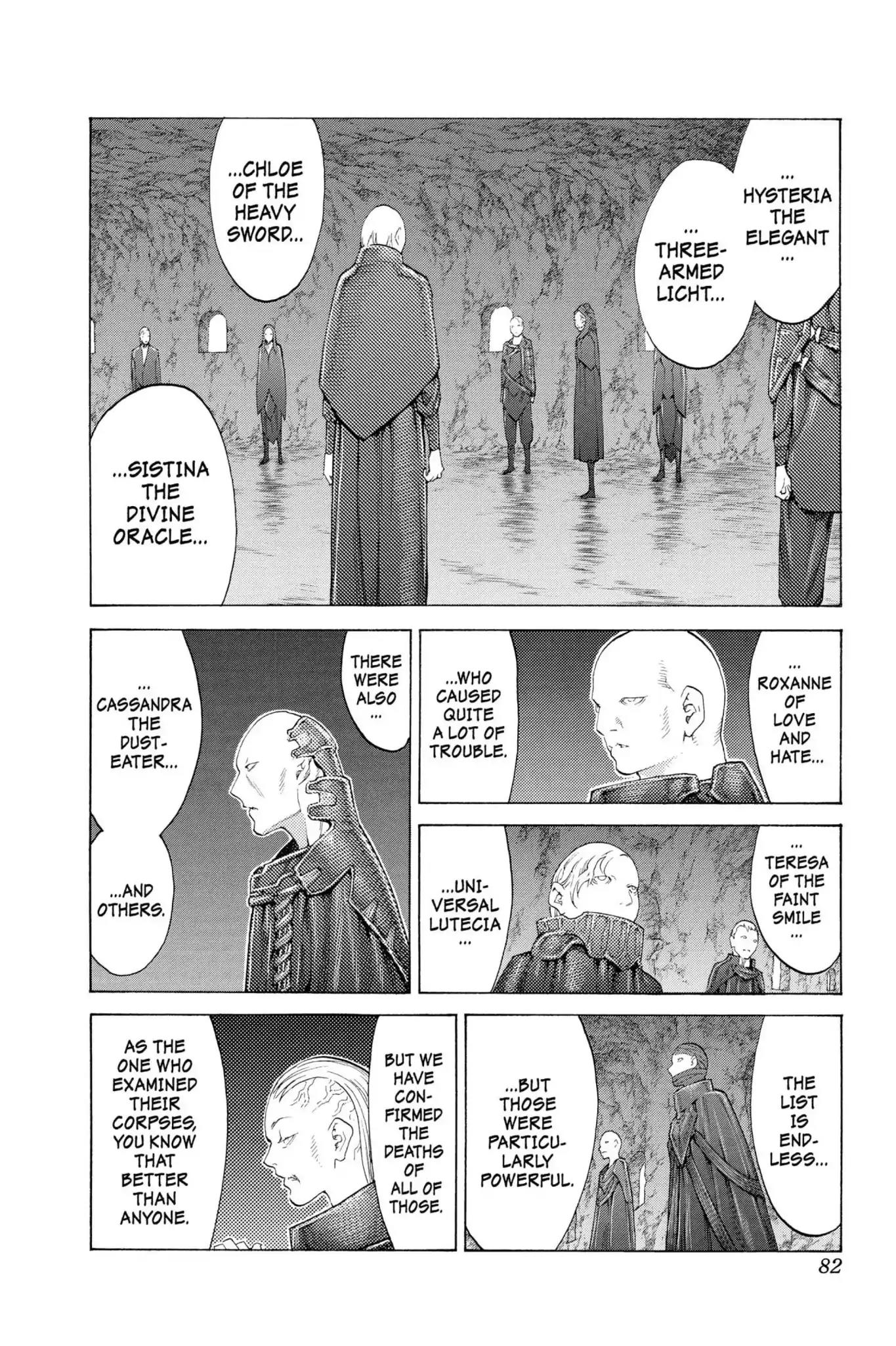 Claymore Chapter 110 page 13 - Chapter 110: Vol.20 Scene 110: Remains of the Demon Claw, Part 1