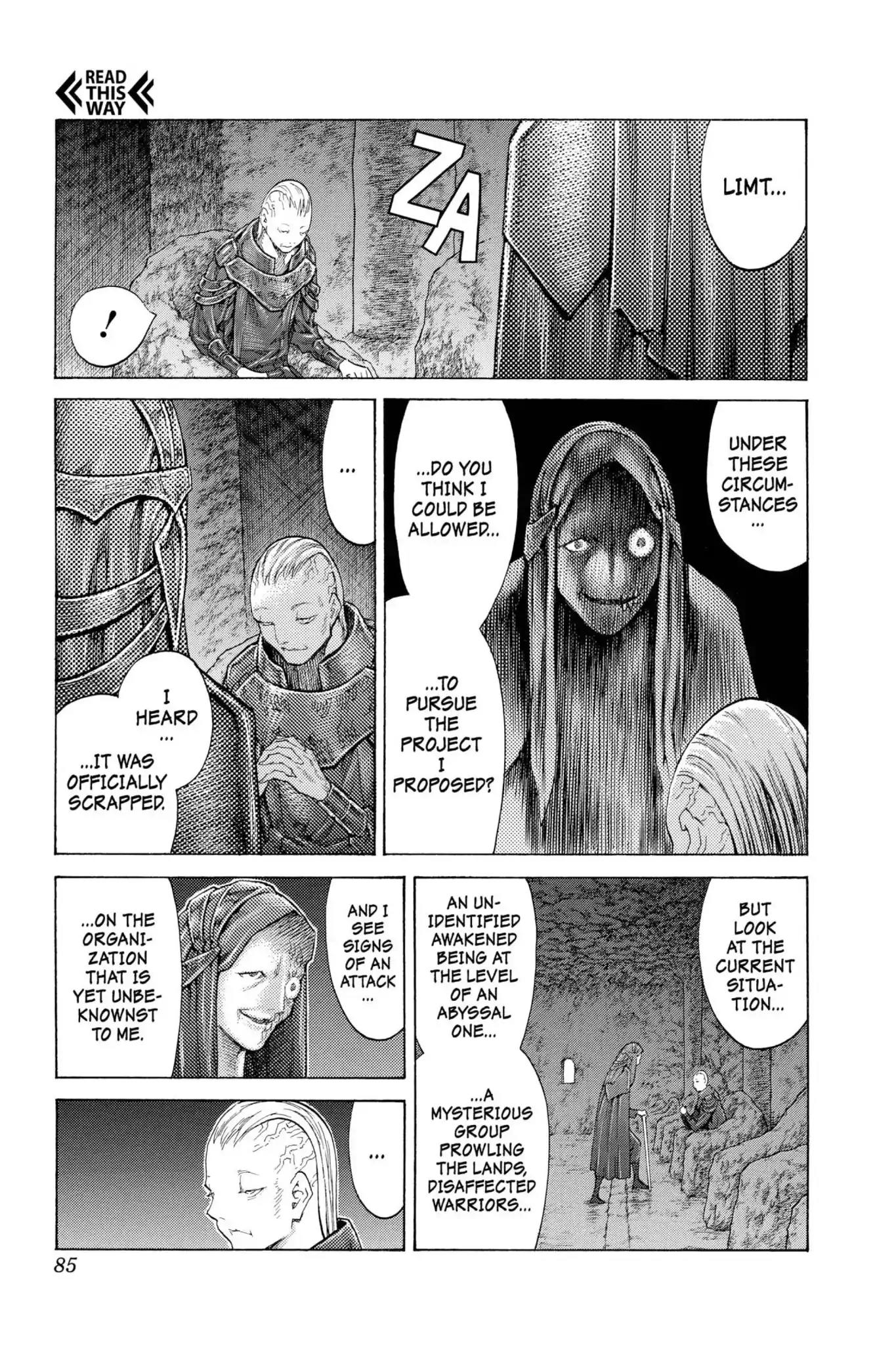 Claymore Chapter 110 page 16 - Chapter 110: Vol.20 Scene 110: Remains of the Demon Claw, Part 1