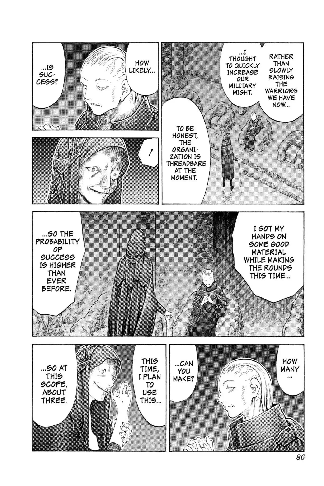 Claymore Chapter 110 page 17 - Chapter 110: Vol.20 Scene 110: Remains of the Demon Claw, Part 1